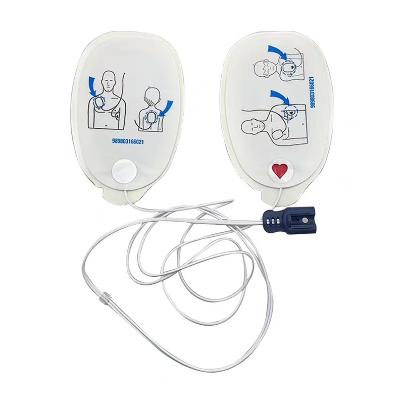 Philips Electrode Pre-connect ผู้ใหญ่ 10pk (แบบปลั๊ก) สำหรับ Philips HeartStart MRxXLXL+ เครื่องกระตุ้นหัวใจด้วยไฟฟ้า REF 989803166021