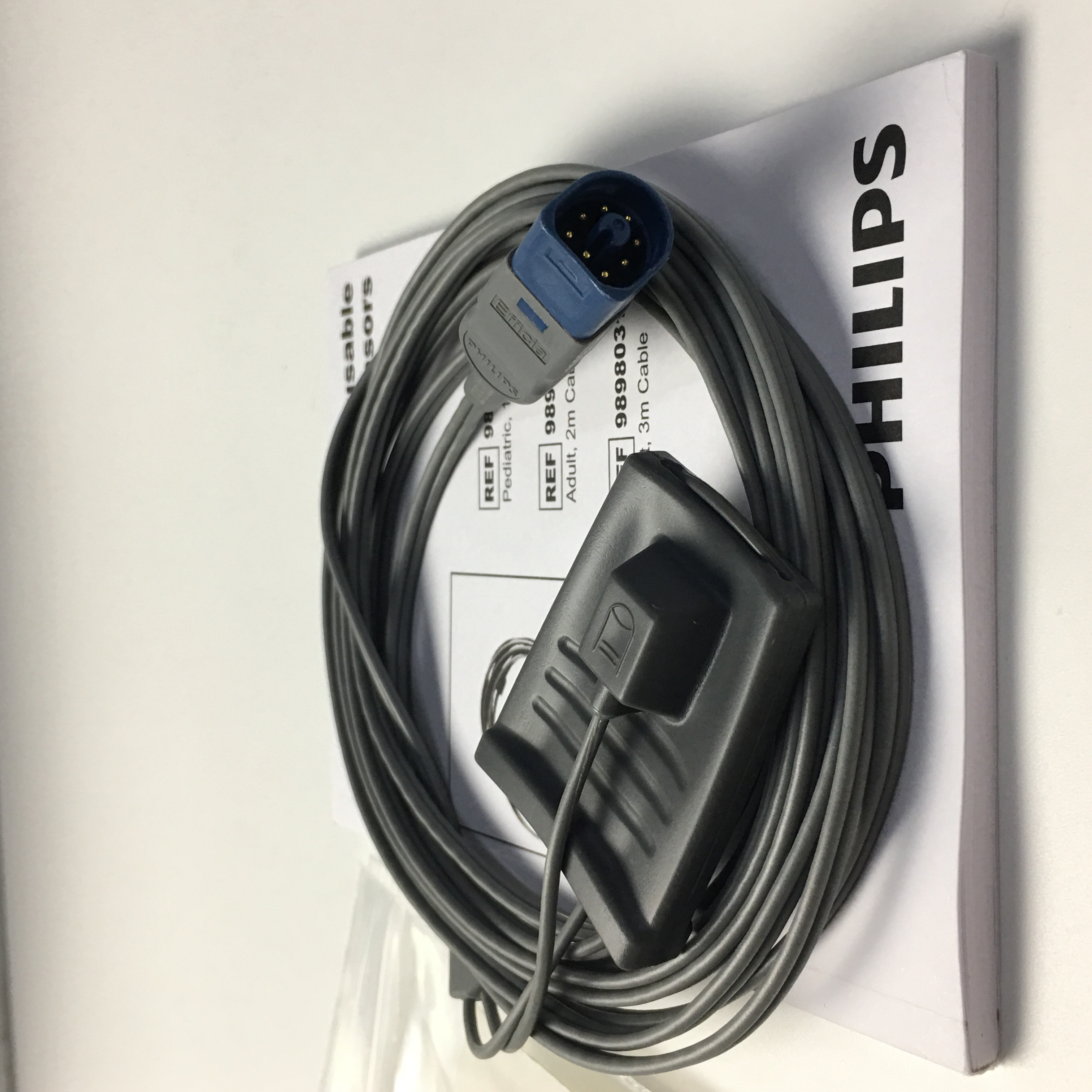 Philips เซ็นเซอร์ Spo2 แบบใช้ซ้ำได้สำหรับผู้ใหญ่ Efficia รุ่นใหม่ 3M REF989803160631