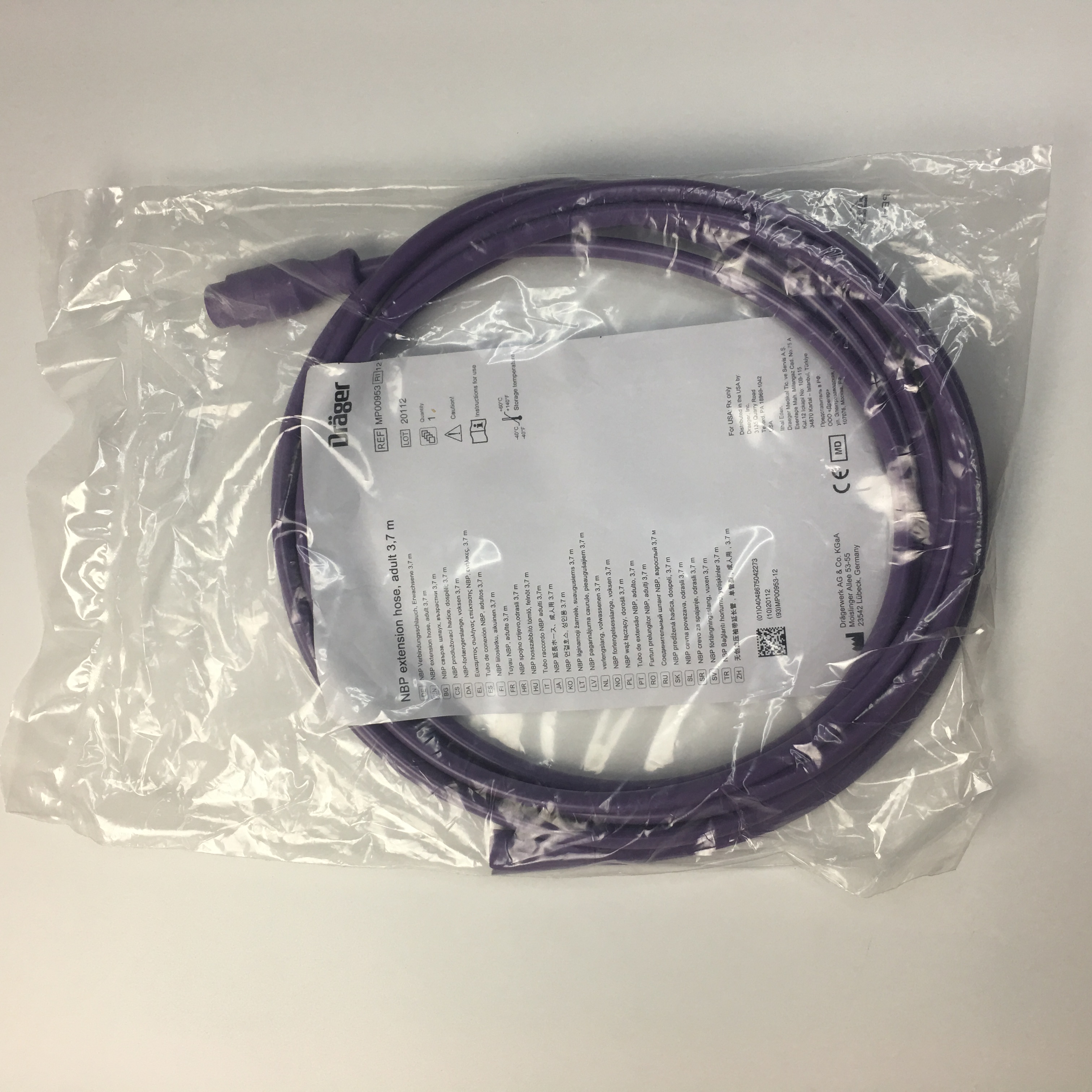 Drager MP00953 ท่อต่อ NBP ผู้ใหญ่ 3.7m
