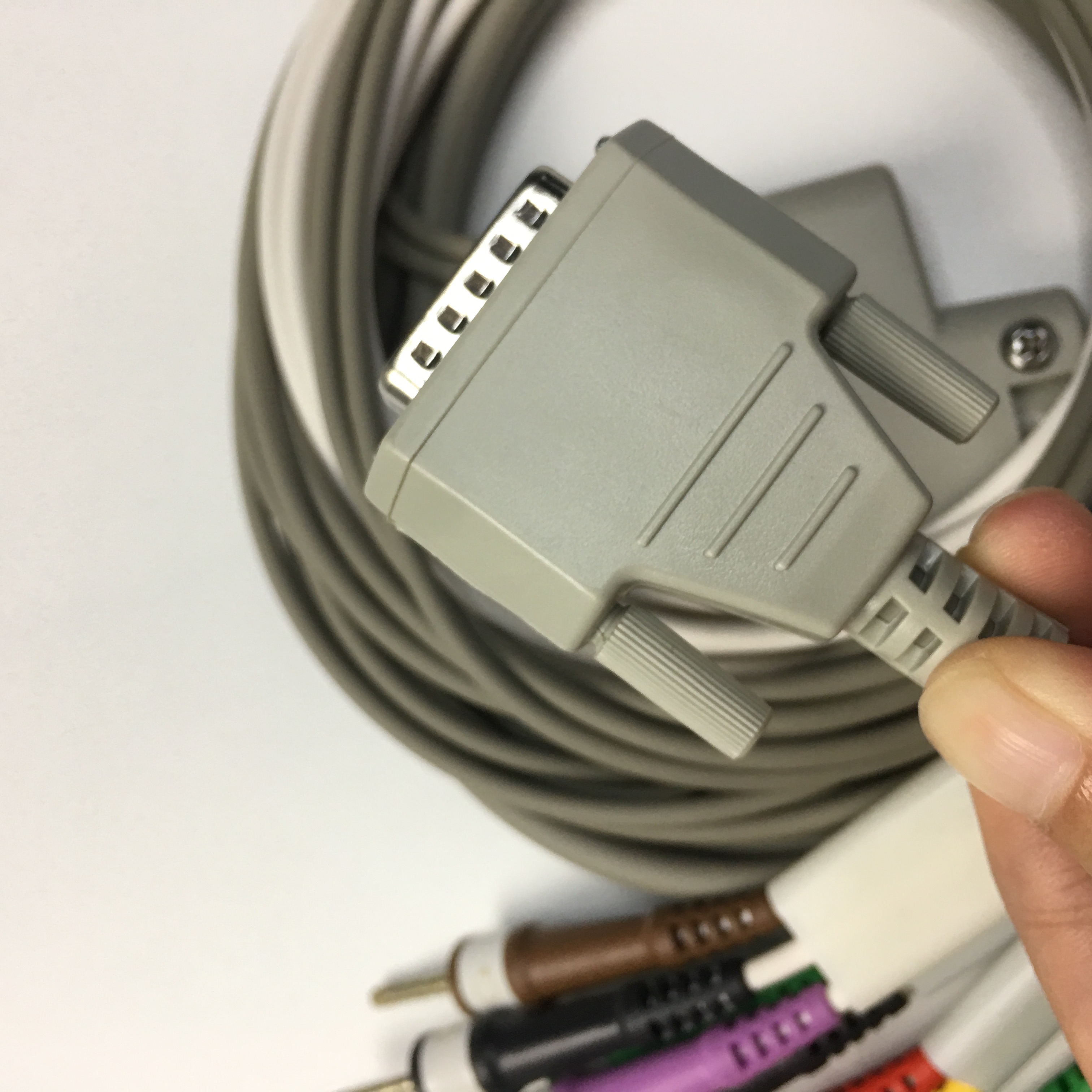 NIHON KÖDEN 10 สายเคเบิลผู้ป่วย ECG ตะกั่วมาตรฐานยุโรป BJ-961D