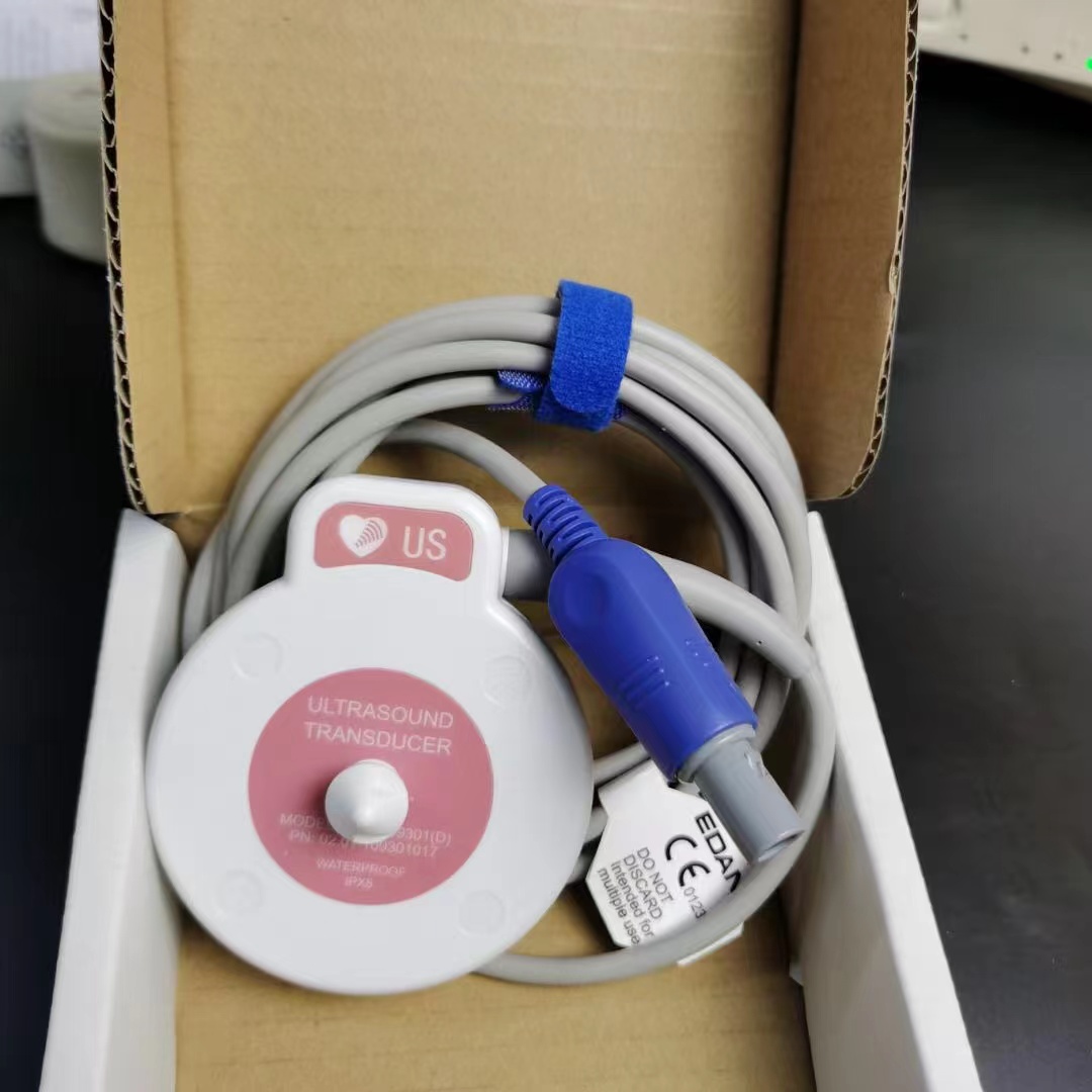 EDAN F2 F3 F6 F9 US Transducer 8 อัลตราซาวนด์คริสตัล 1 Mhz ป้ายสีชมพูสาย MS3-109301 (D) REF 02.01.109301 MPN 02.01.109301017