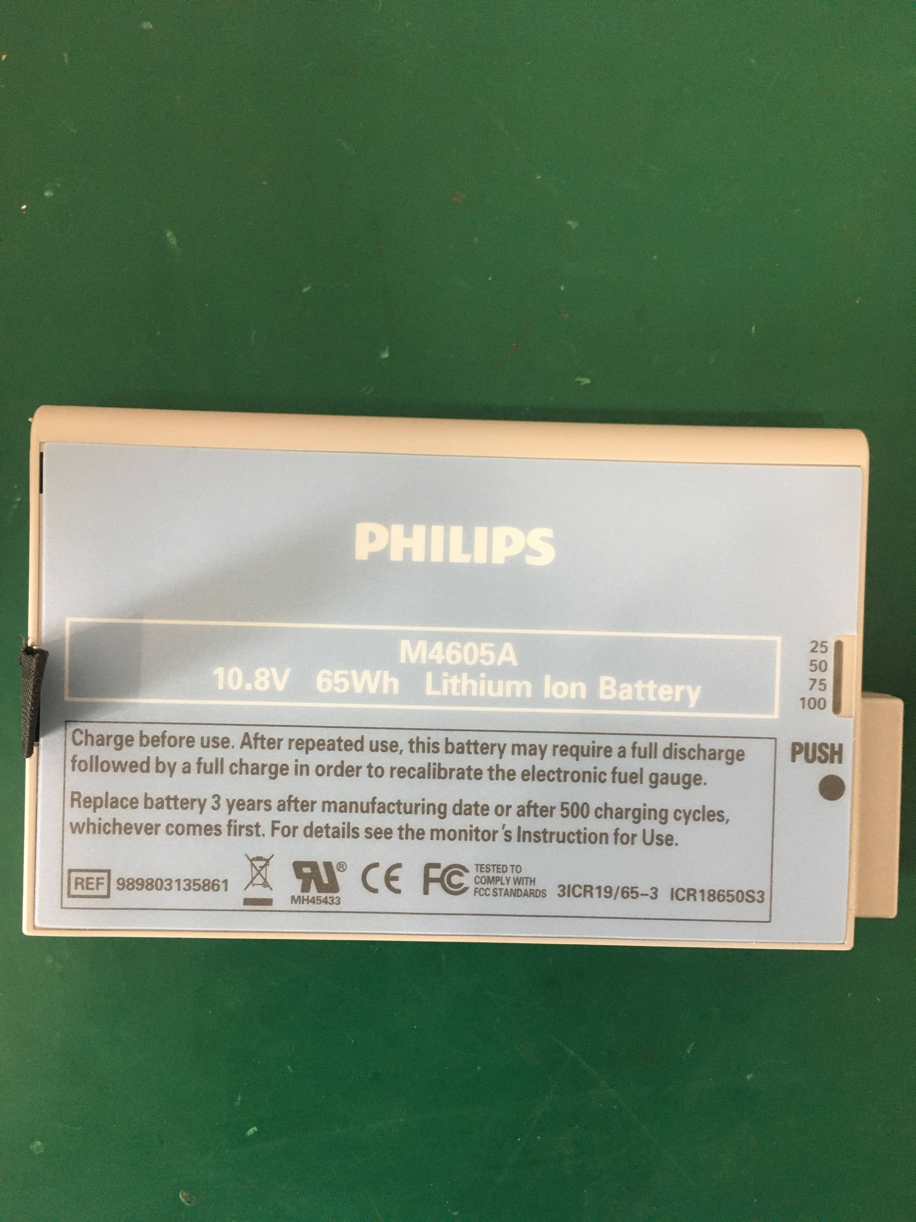 Philips MP และ MX ซีรีส์แบตเตอรี่ M4605A PN 989803135861