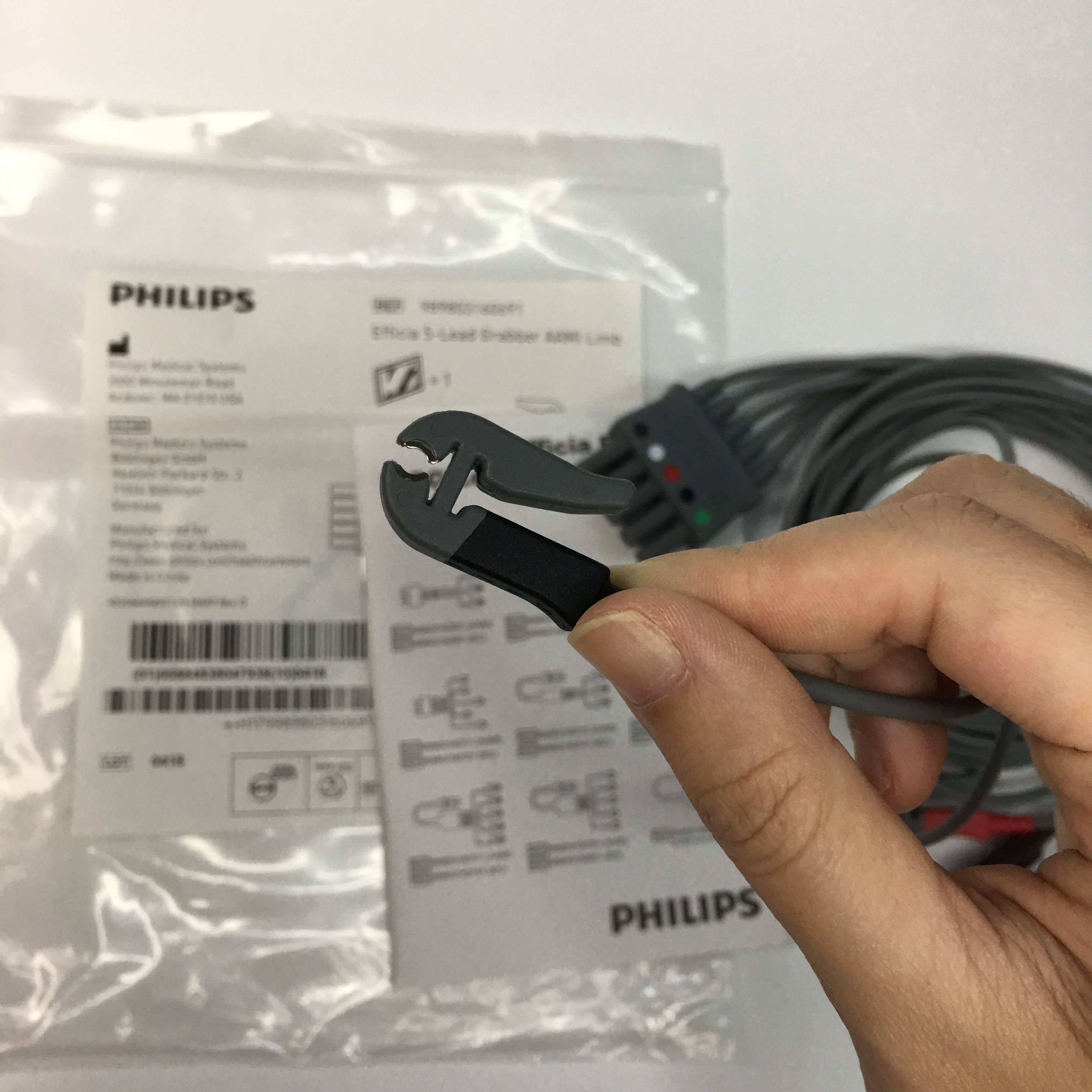 Philips Efficia adult clip 5-Lead Grabber AAMI Limb 989803160691