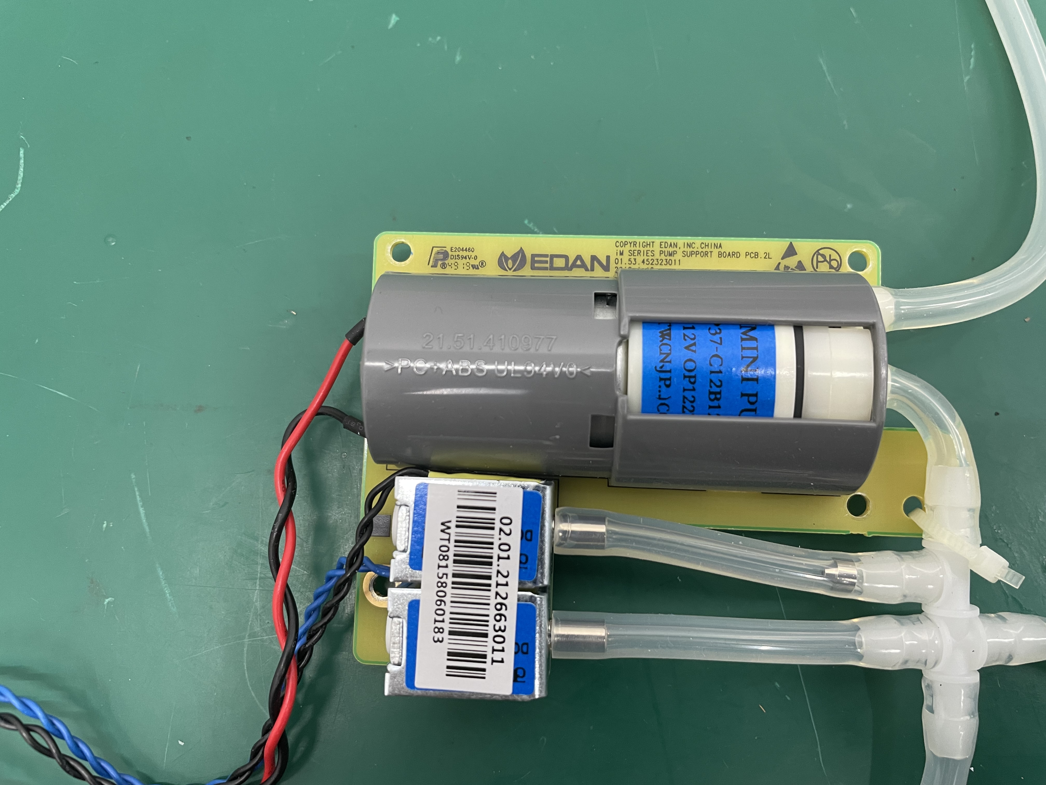 Edan iM70 Patient Monitor NIBP Module Pump Support Board E204460 02.01  01.53.452323011 02.01
