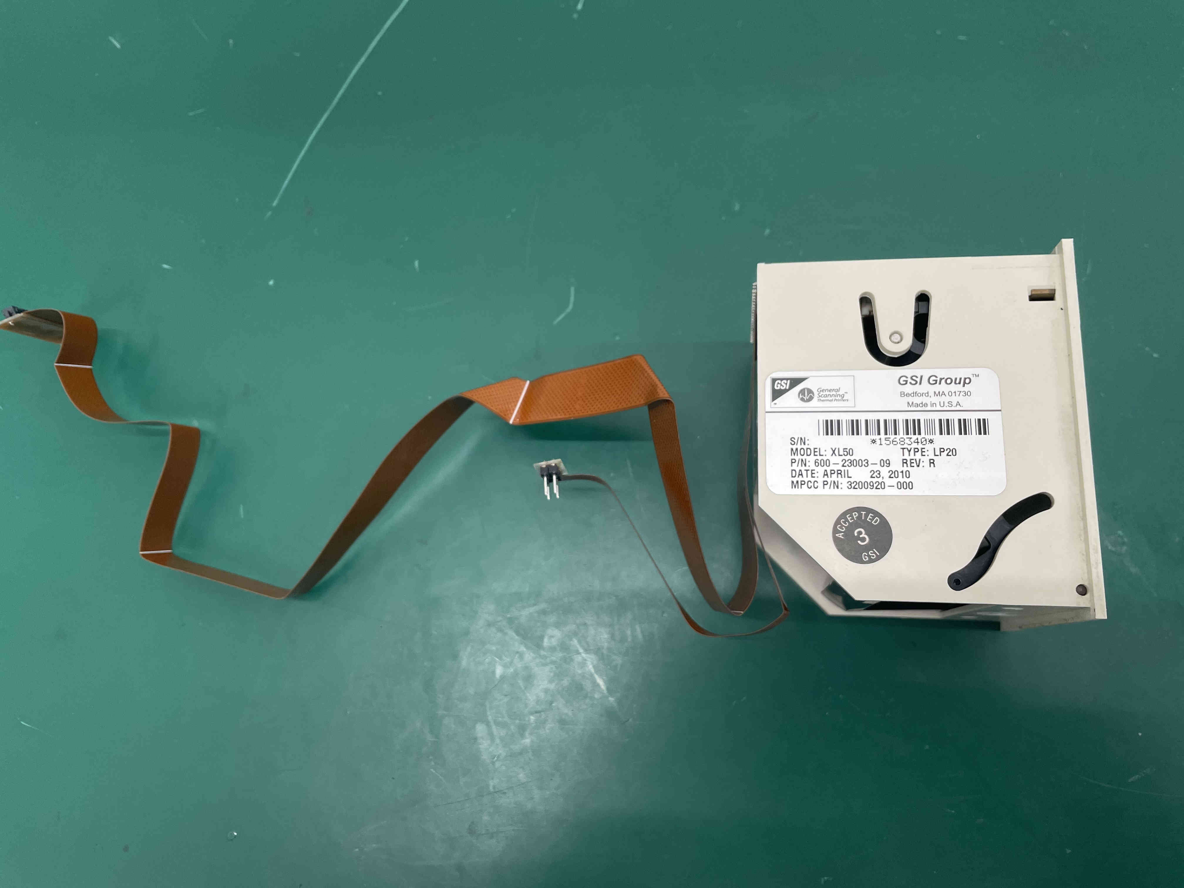 Medtronic Physio-Control LIFEPAK 20(LP20) recorder printer G270853 MODELXL50 PN600-23003-09