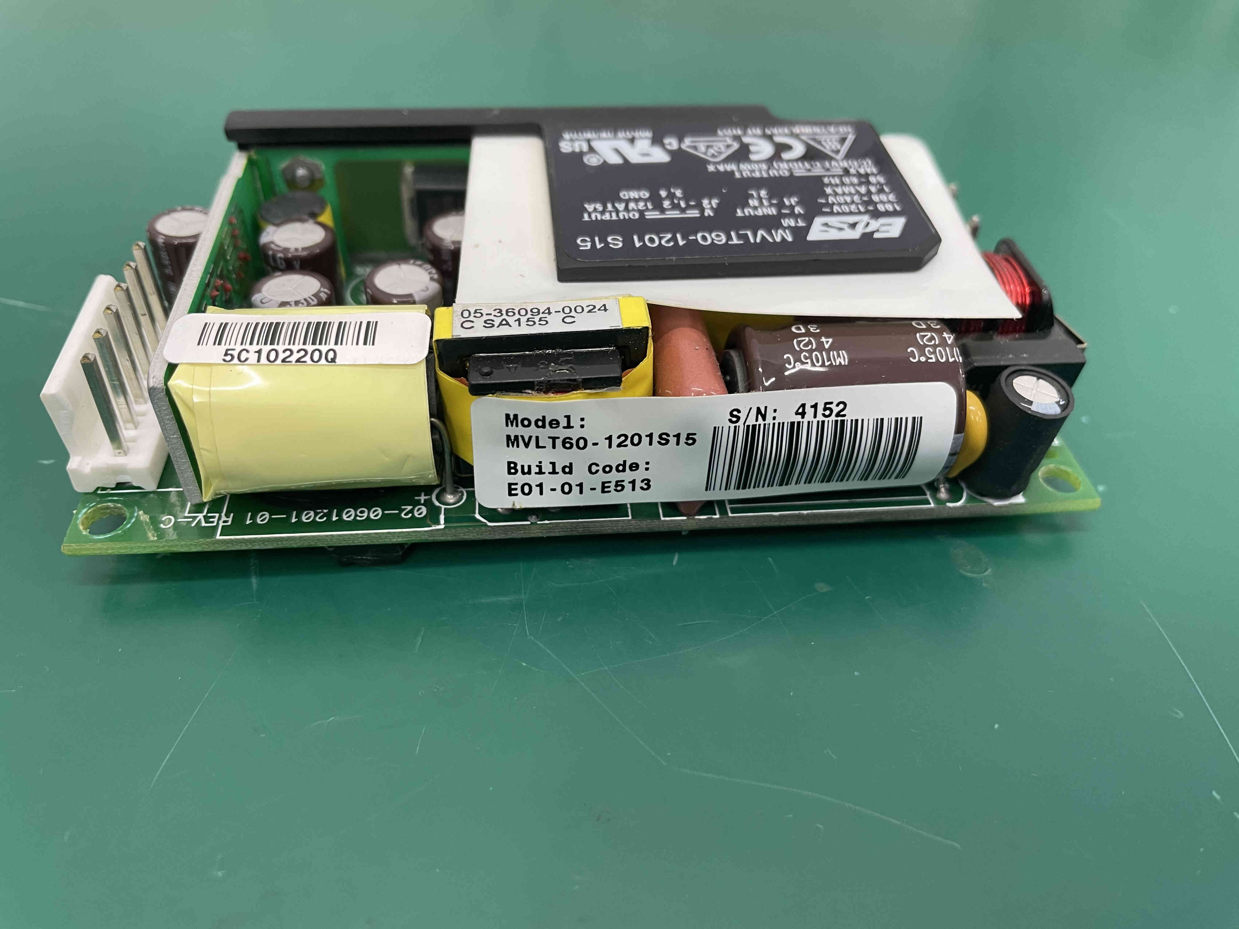 Medtronic Physio-Control LIFEPAK 20(LP20) defibrillator power supply board MVLT60-1201 S15