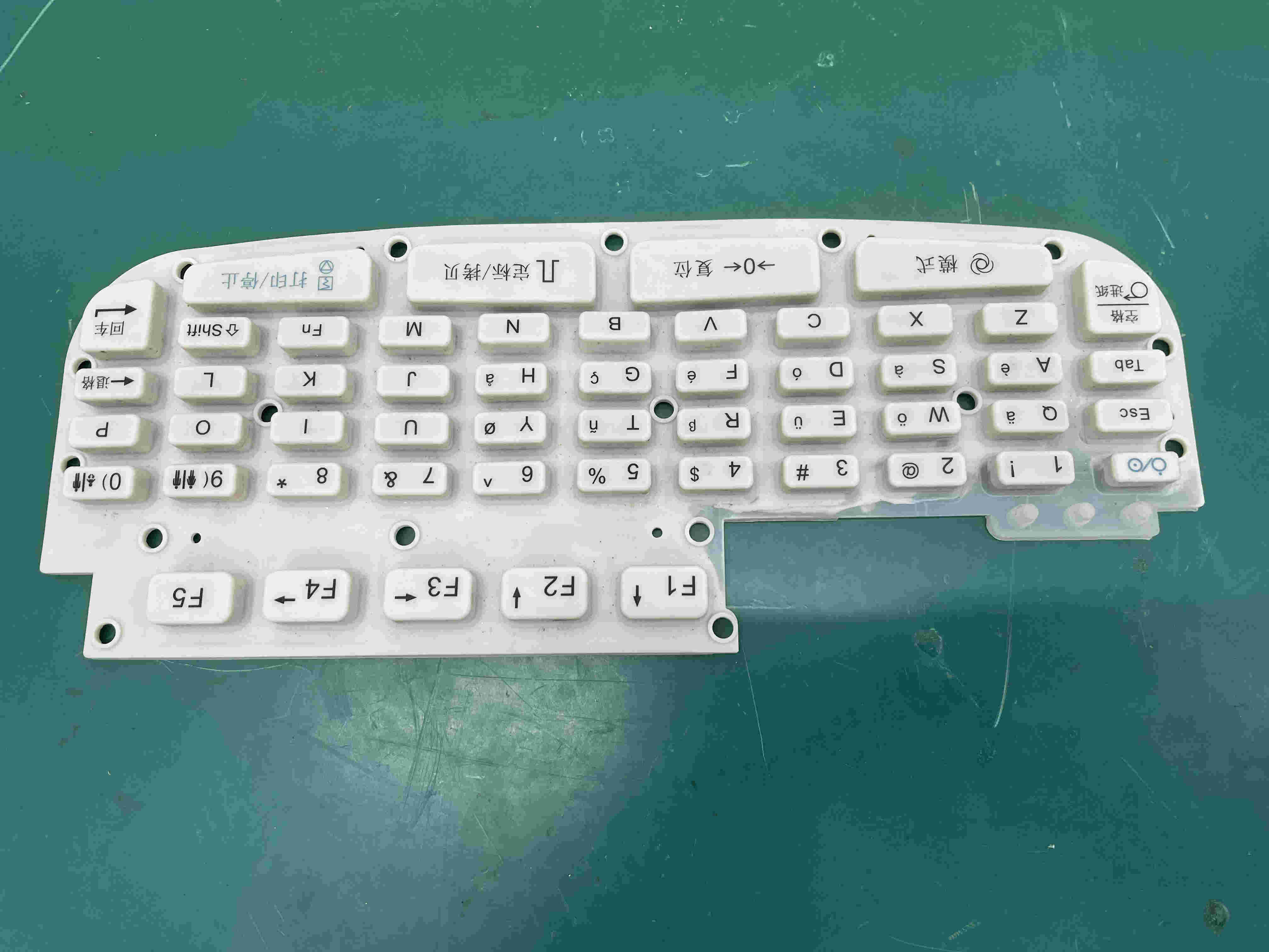 Teclado de silicona para máquina de ECG Edan SE-601