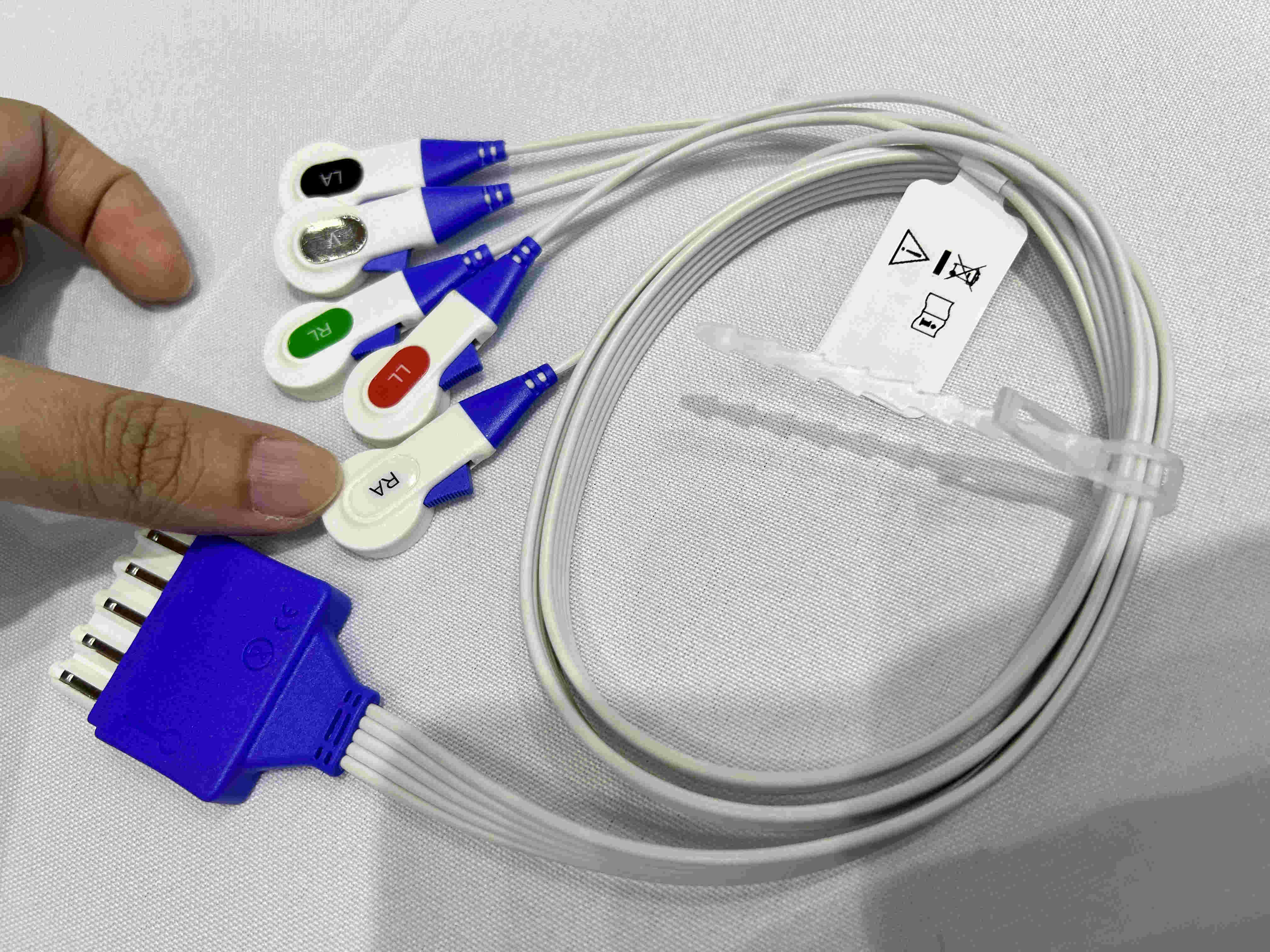Kawat Plumbum ECG pakai buang GE Philips Edan Goldway
