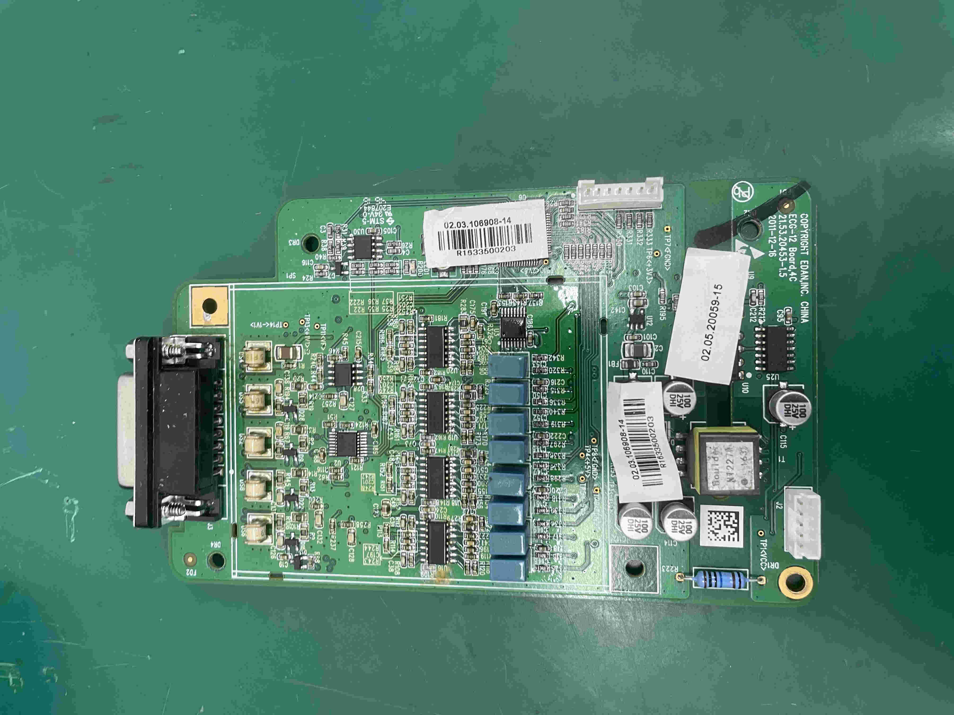Edan SE-601 ECG Machine Power Supply Board 02.02.110289-12 21.53.110270.1.2
