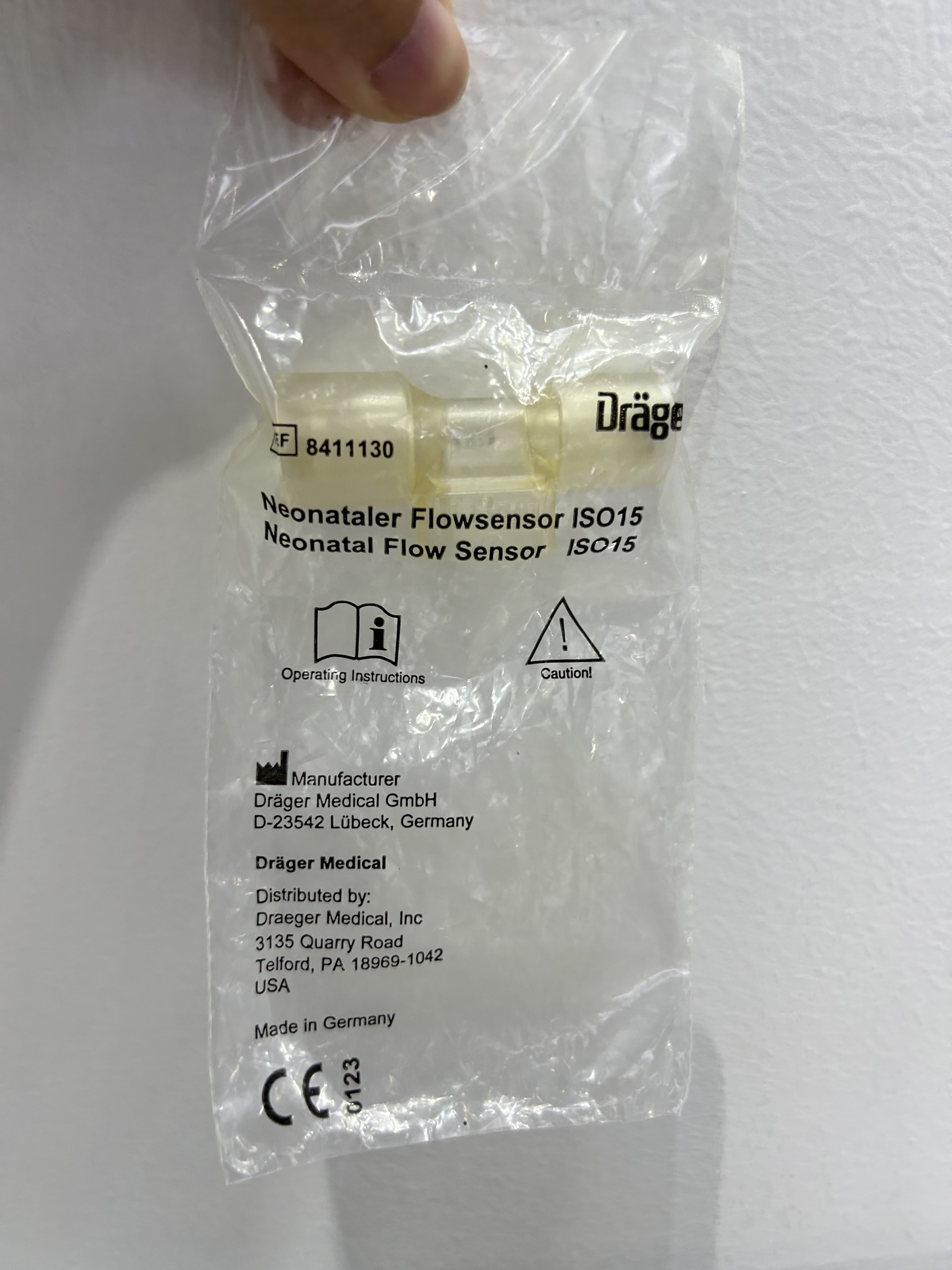 Drager Neonatal Straight Flow Sensor ISO15 8411130