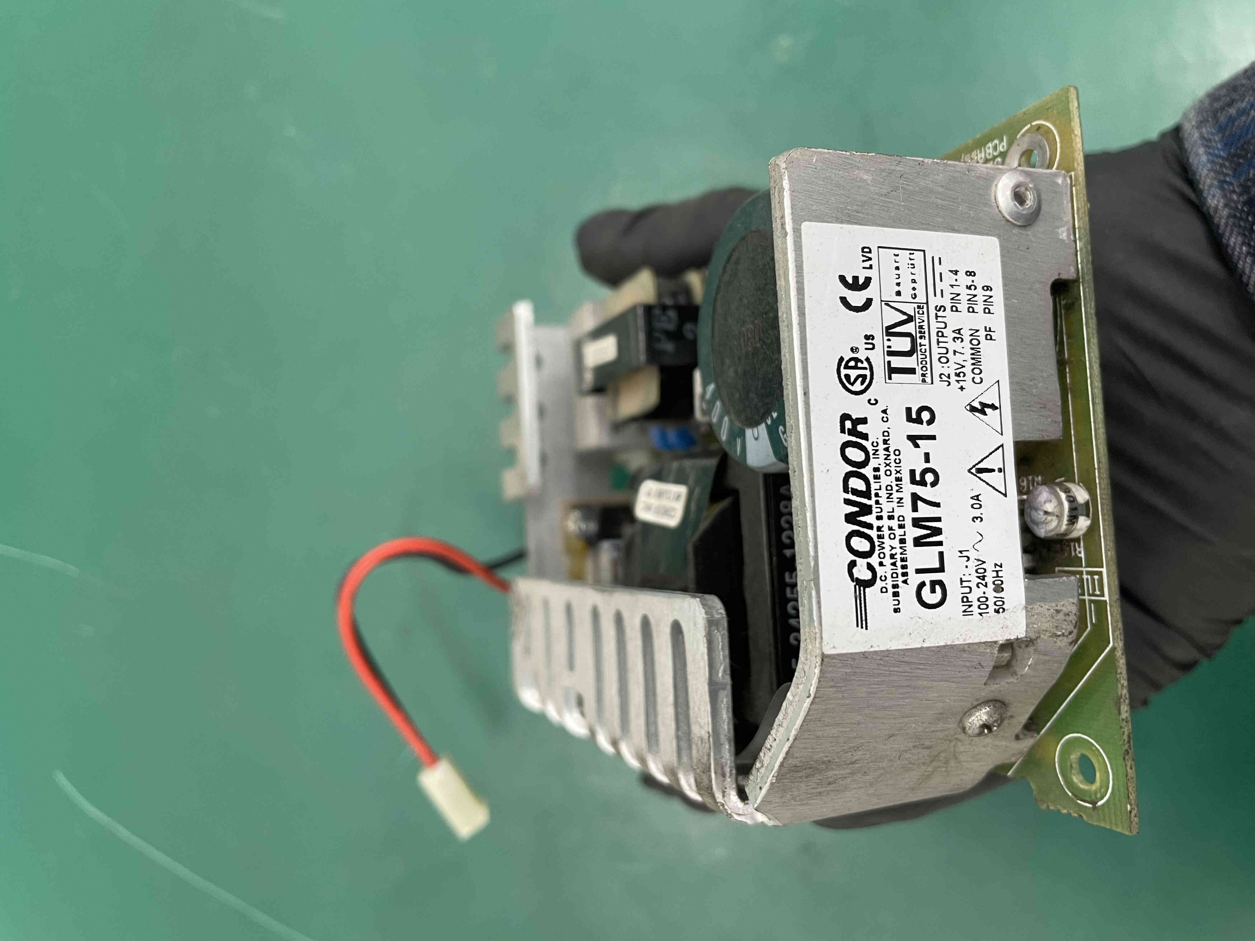 Placa de alimentación del monitor paciente Philips Goldway UT4000F CONDOR GLM75-15 15V 7