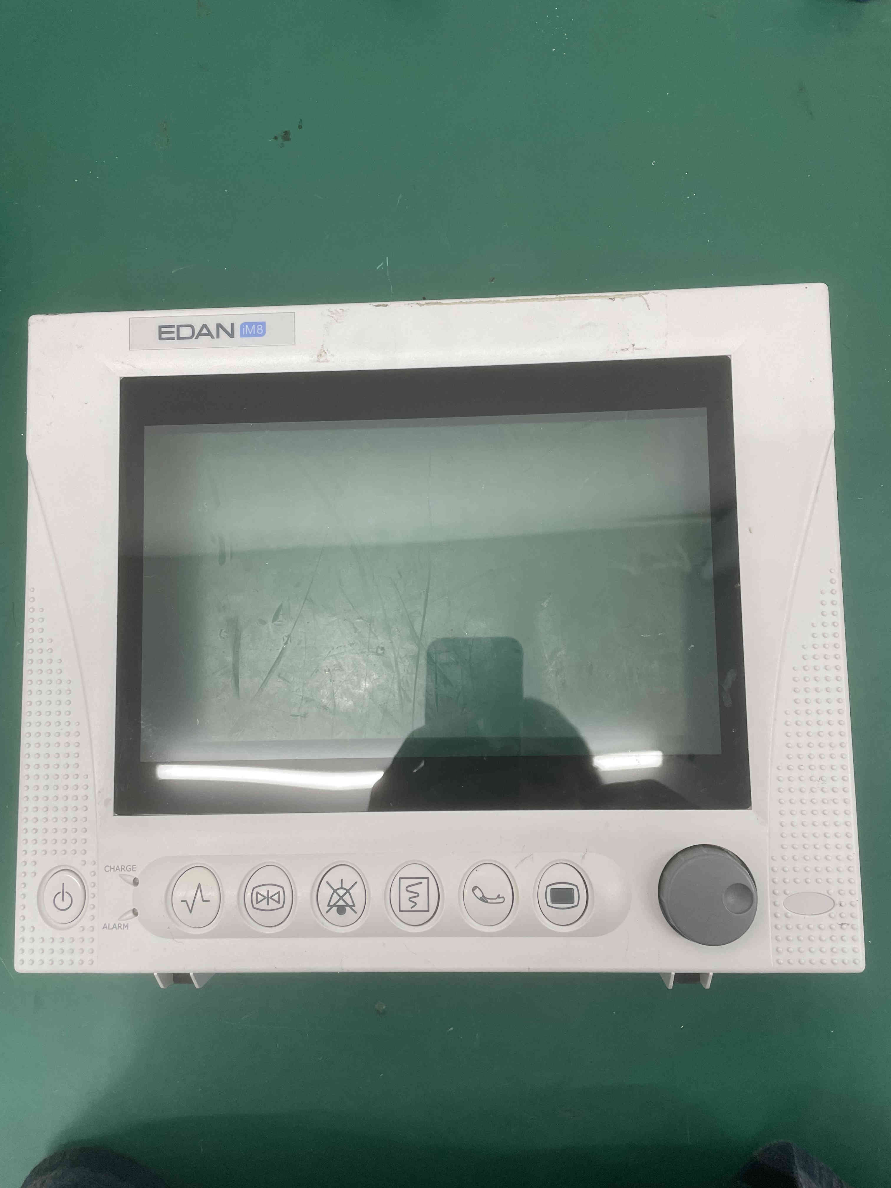 Conjunto del panel frontal del monitor de paciente Edan IM8 con pantalla protectora del teclado del codificador de perilla