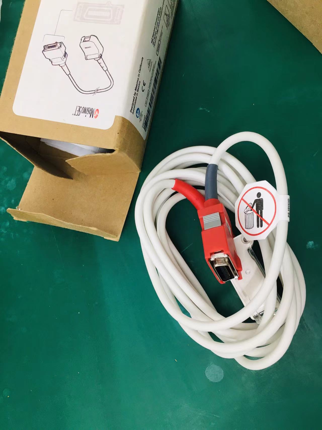 Cable de paciente LNCS rojo LNC-10 Masimo de 10 pies y 3 m