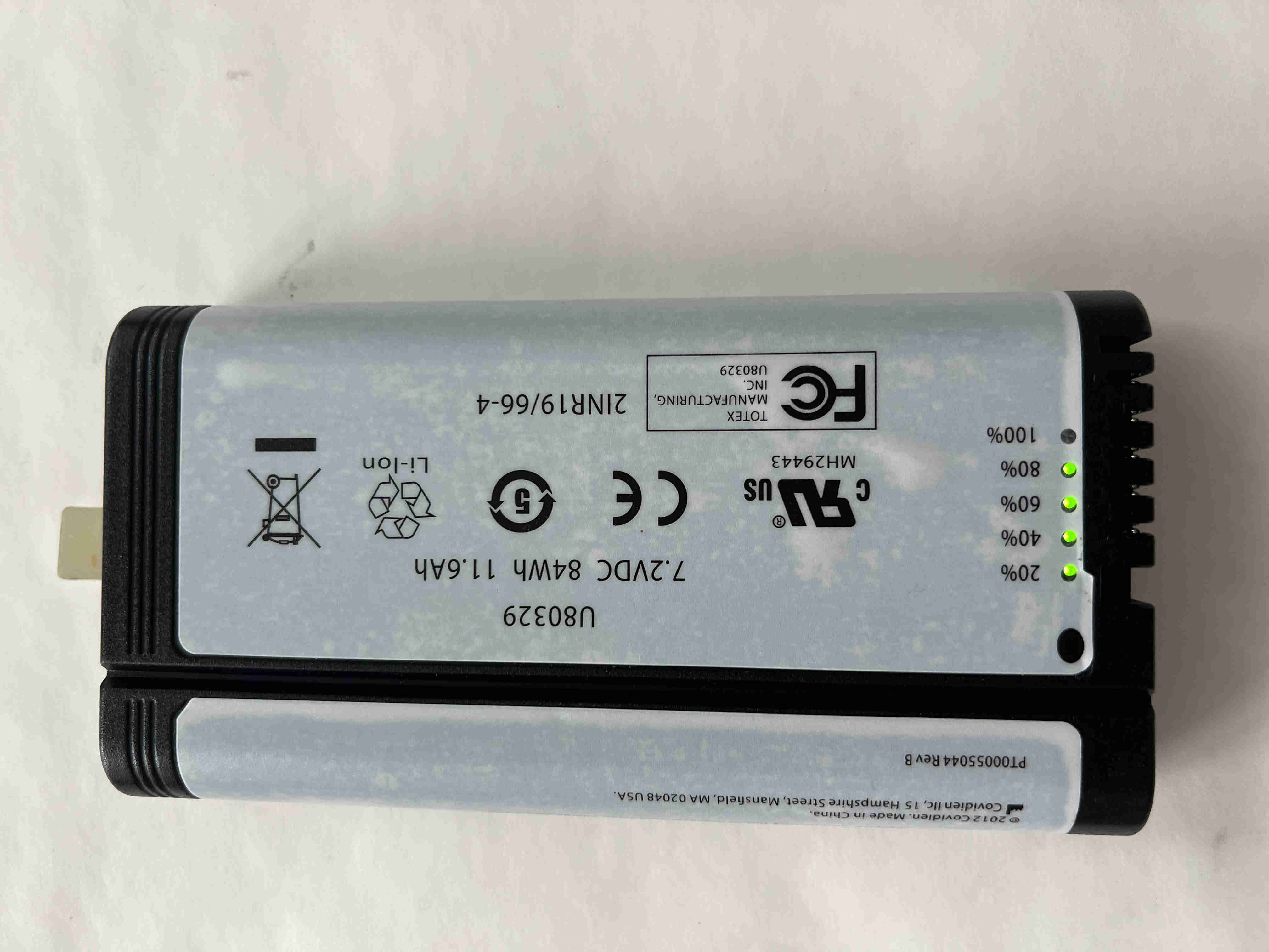 COVIDIEN Nellcor Lithium-ion Rechargeable battery 7.2V 84Wh 11.6Ah REF PT00053433 SPGR101351 For PM1000N monitor