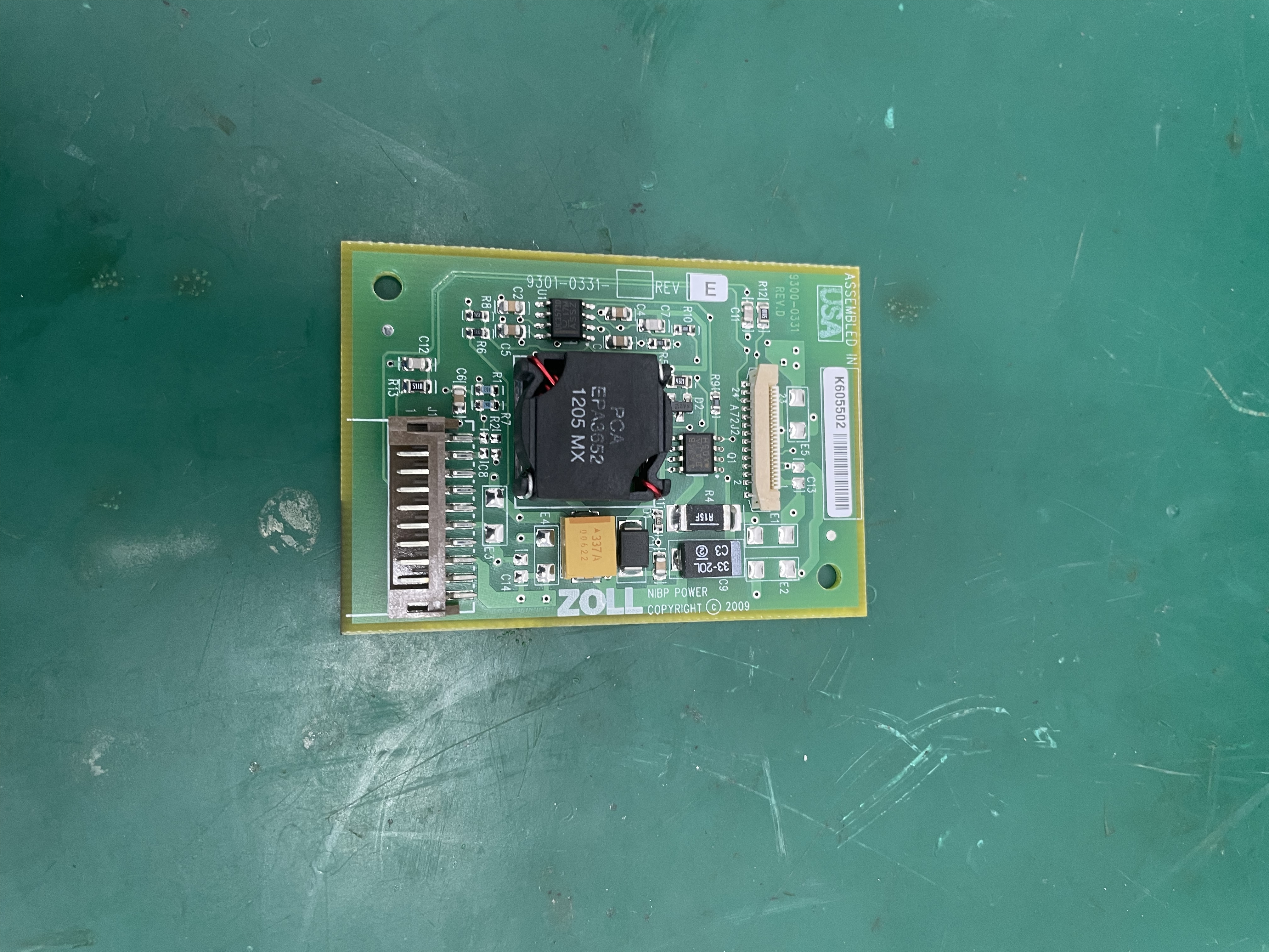 Zoll M Series บอร์ดจ่ายไฟกระตุ้นหัวใจ E189010 9300-0331 REV.D