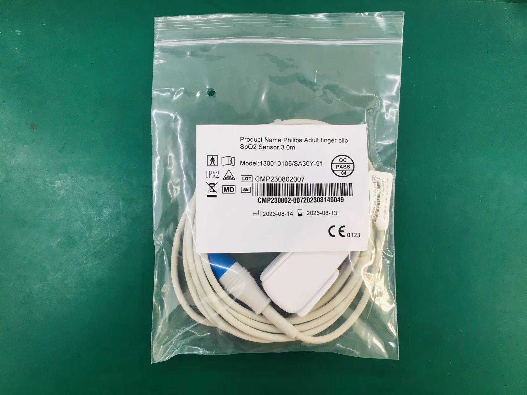 Philips Adult Finger Clip Spo2 Sensor 3.0M 130010105SA30Y-91