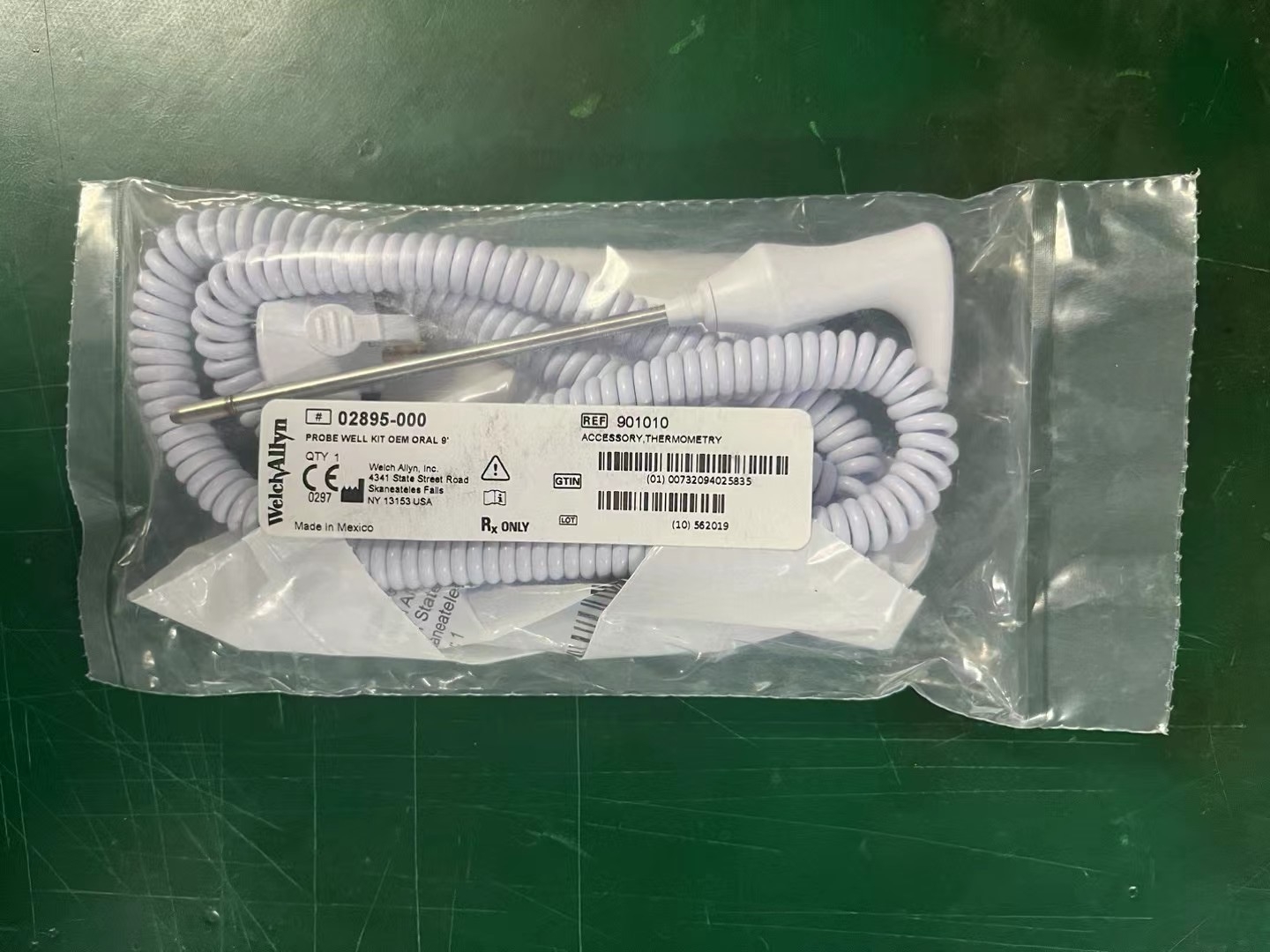 Welch Allyn 02895-000 901010 Kit Perigi Probe OEM Oral 9” Asal Baharu