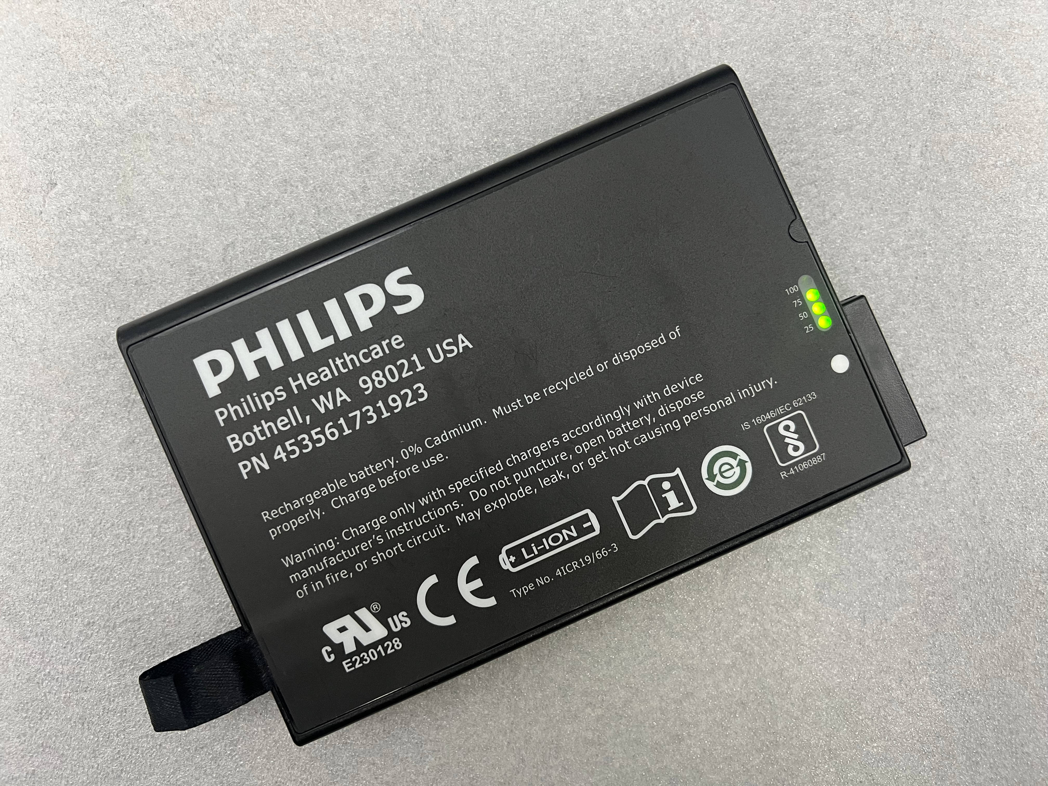 Philips VM6 VM8 จอภาพผู้ป่วยแบตเตอรี่ลิเธียมไอออนแบบรีชาร์จ 453561731923