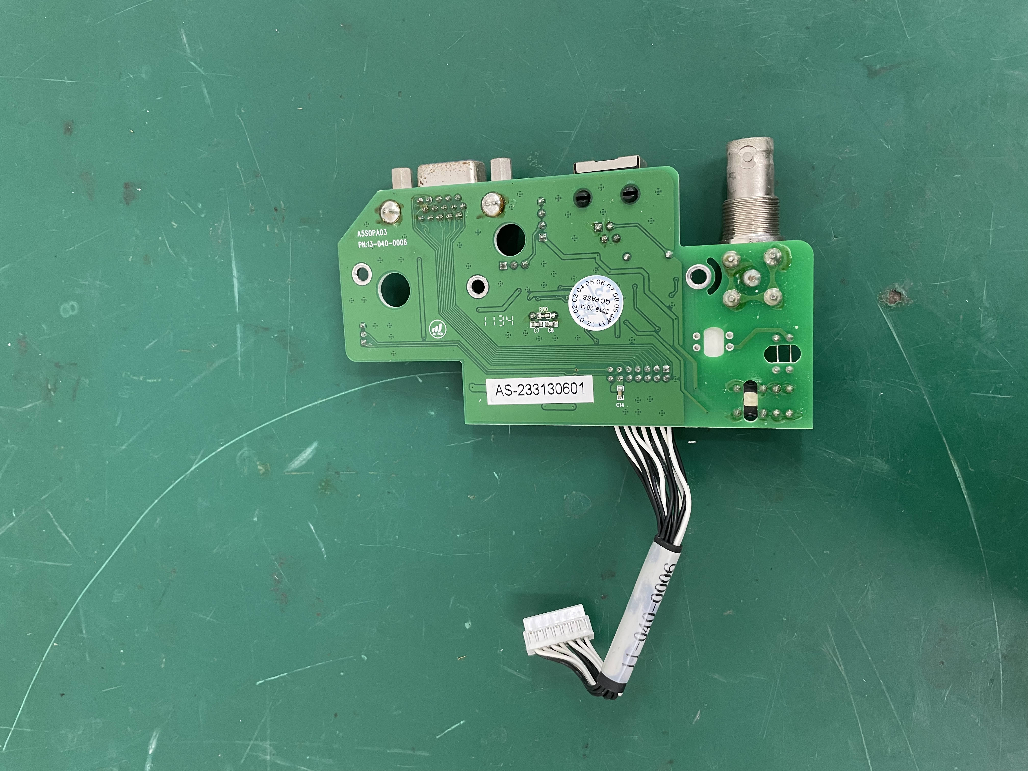 Módulo de conector de vídeo VGA del monitor paciente de Biolight BLT AnyView A5 A5SOPA03 13-040-0006