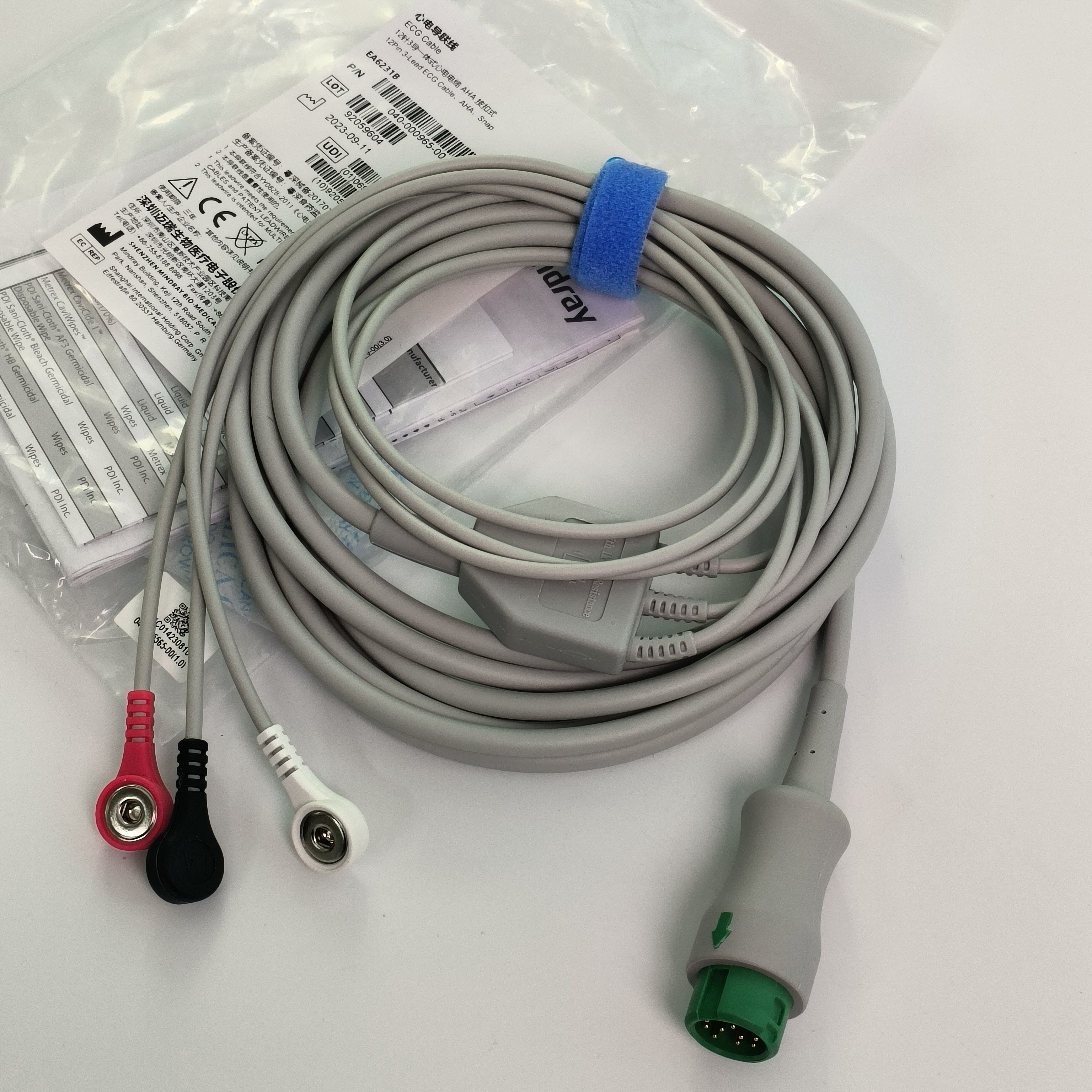 Kabel ECG 12Pin 3 Plumbum Mindray ‚AHA‚Snap EA6231B PN 040-000965-00