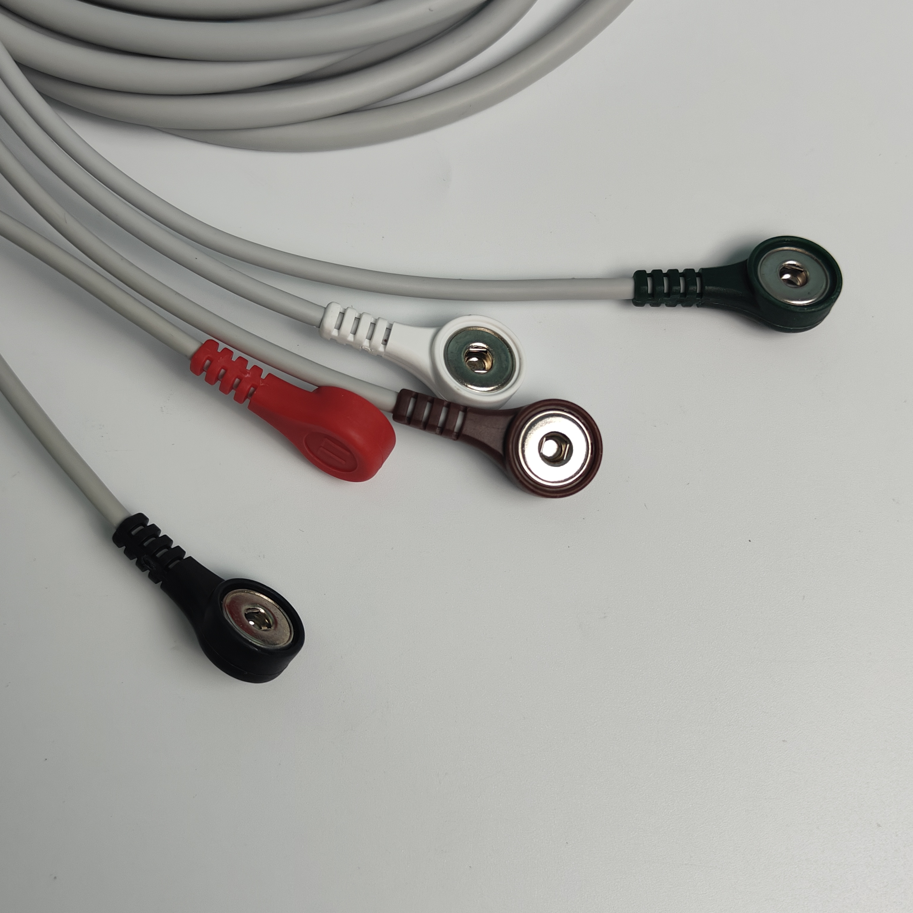 สายเคเบิล ECG 5-lead ของ Mindray 12Pin AHA'Snap EA6251B PN 040-000961-00