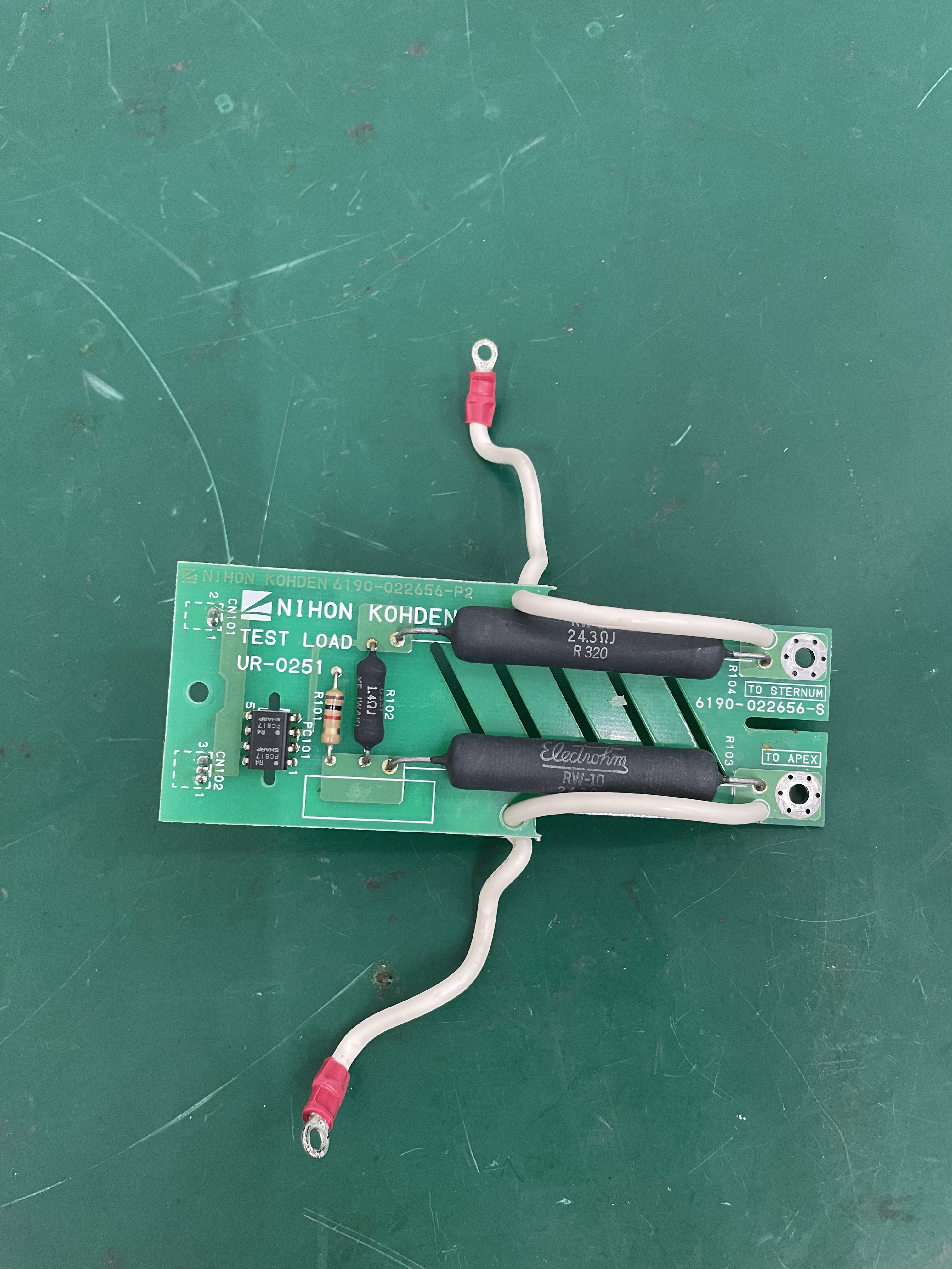 Nihon Kohden Cardiolife TEC-7621C Defibrillator Test load board UR-0251 6190-022656-S