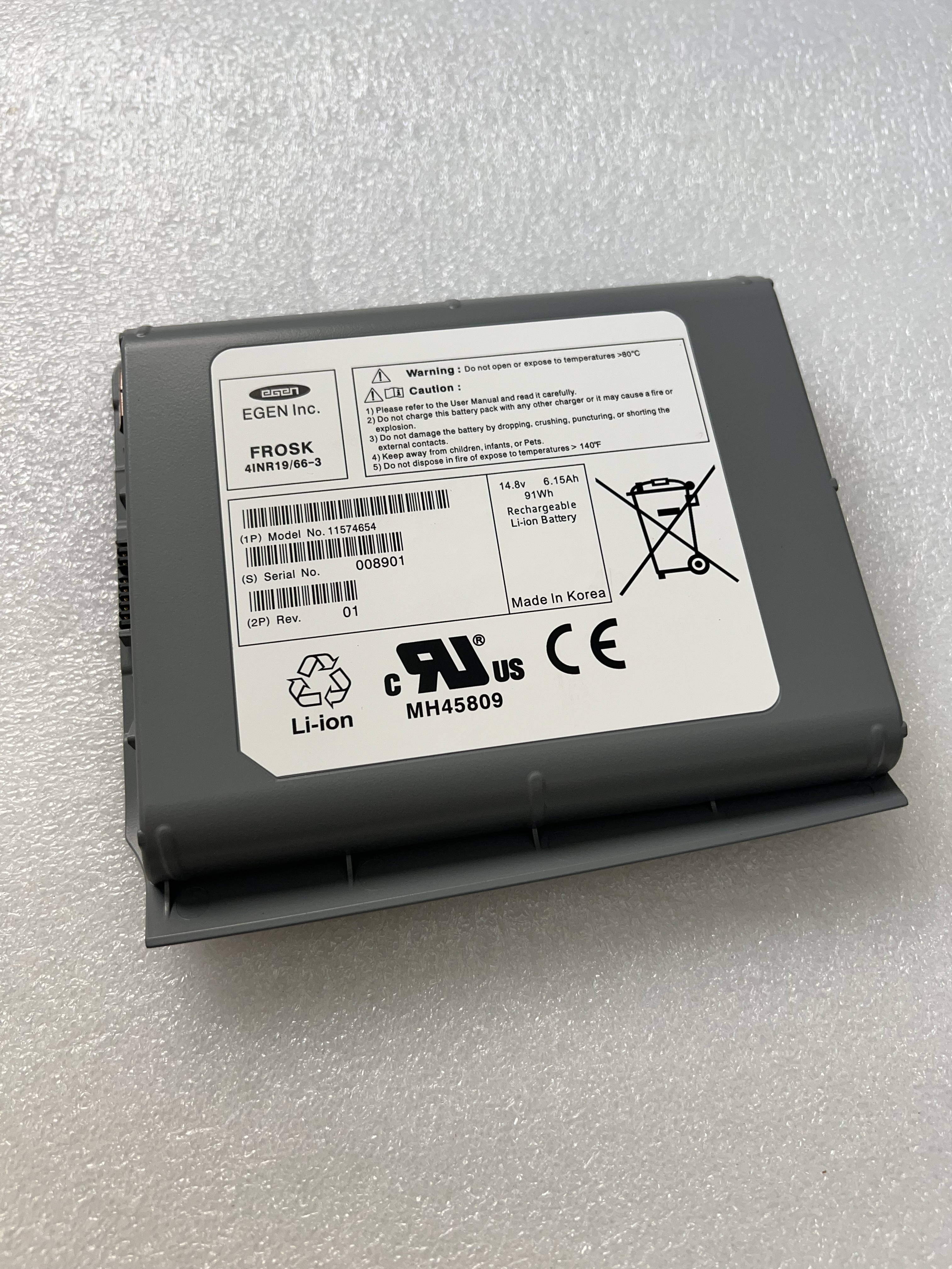 แบตเตอรี่ลิเธียมไอออนของ Siemens Acuson P500 10350325