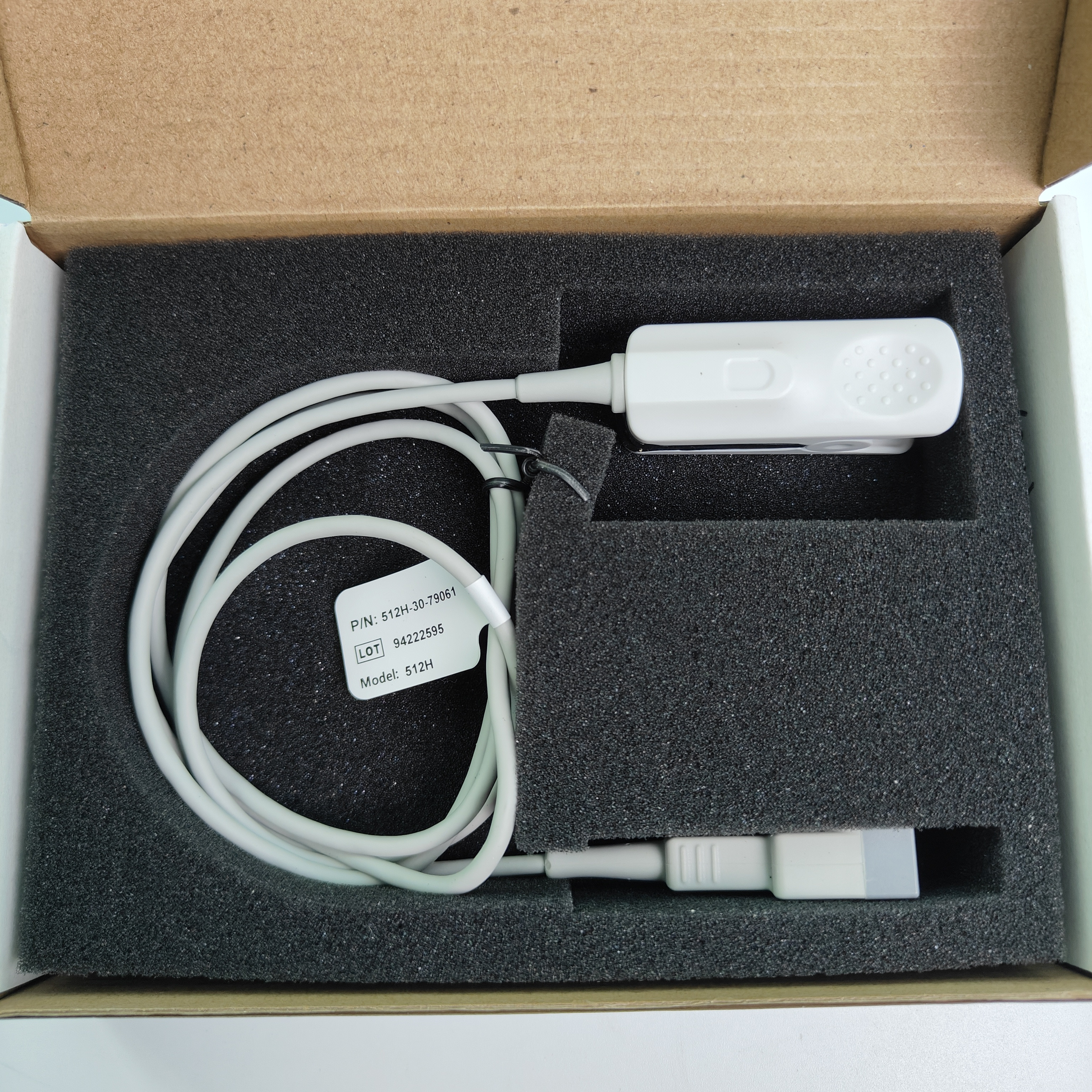 Mindray 512H Sensor Spo2 reutilizable Pdt Clip de dedo PN 512H-30-79062 512H-30-79061
