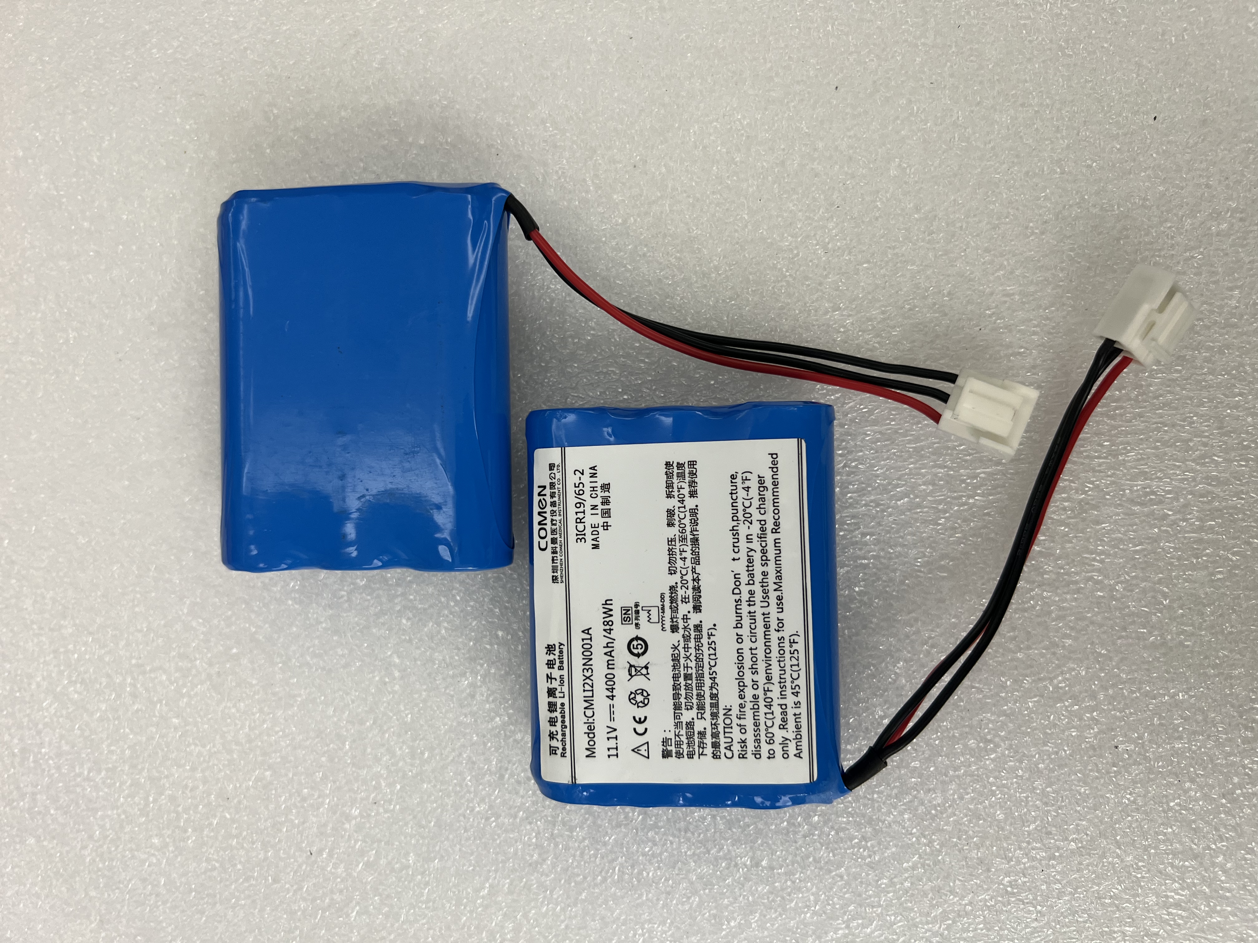 Comen STAR8000 Patient Monitor Li-ion Battery CMLI2X3N001A 11.1V 4400nAh 48WH
