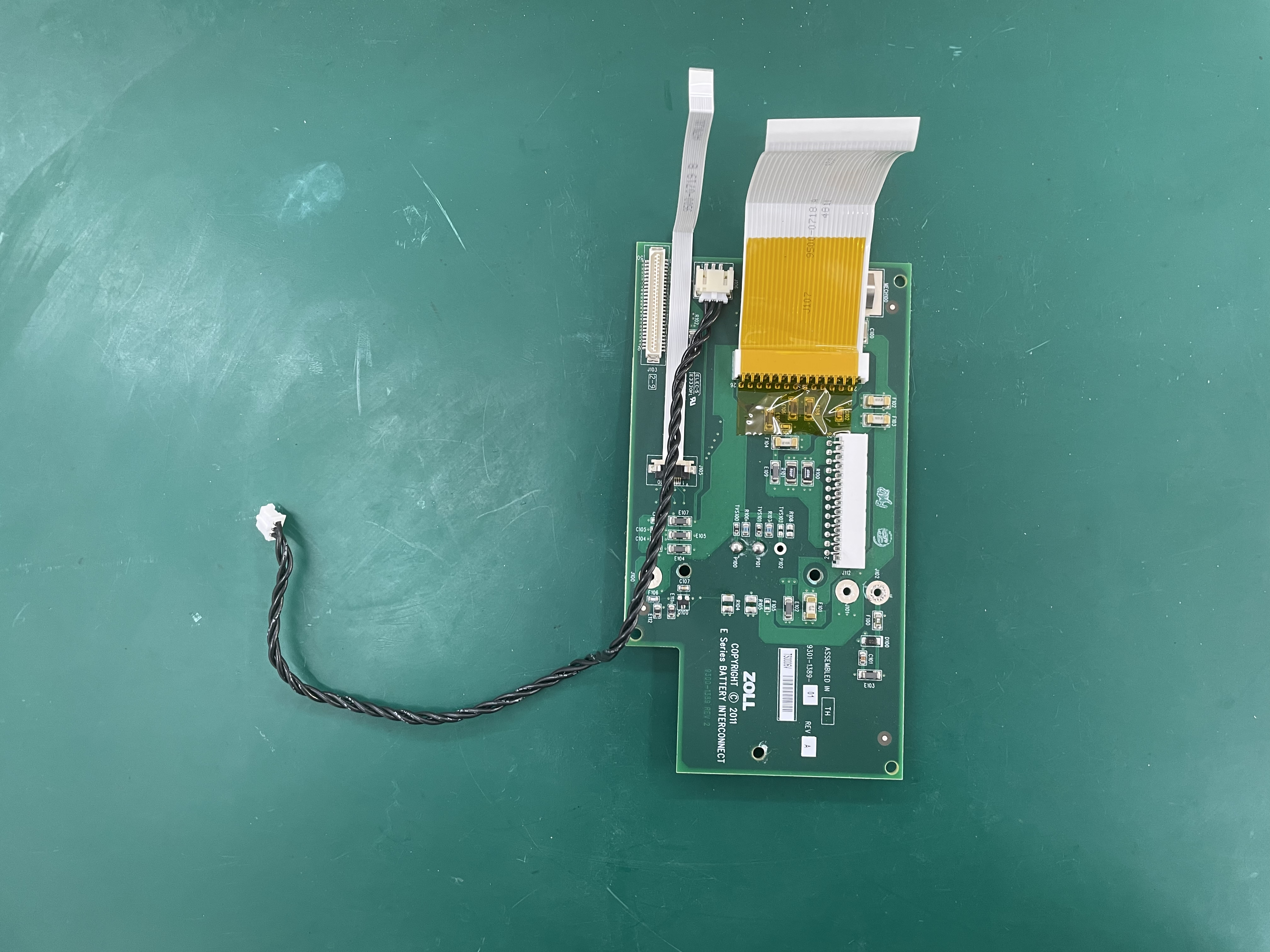 Zoll E Series Defibrillator Battery Interconnect Board 9301-1389-01 9300-1389