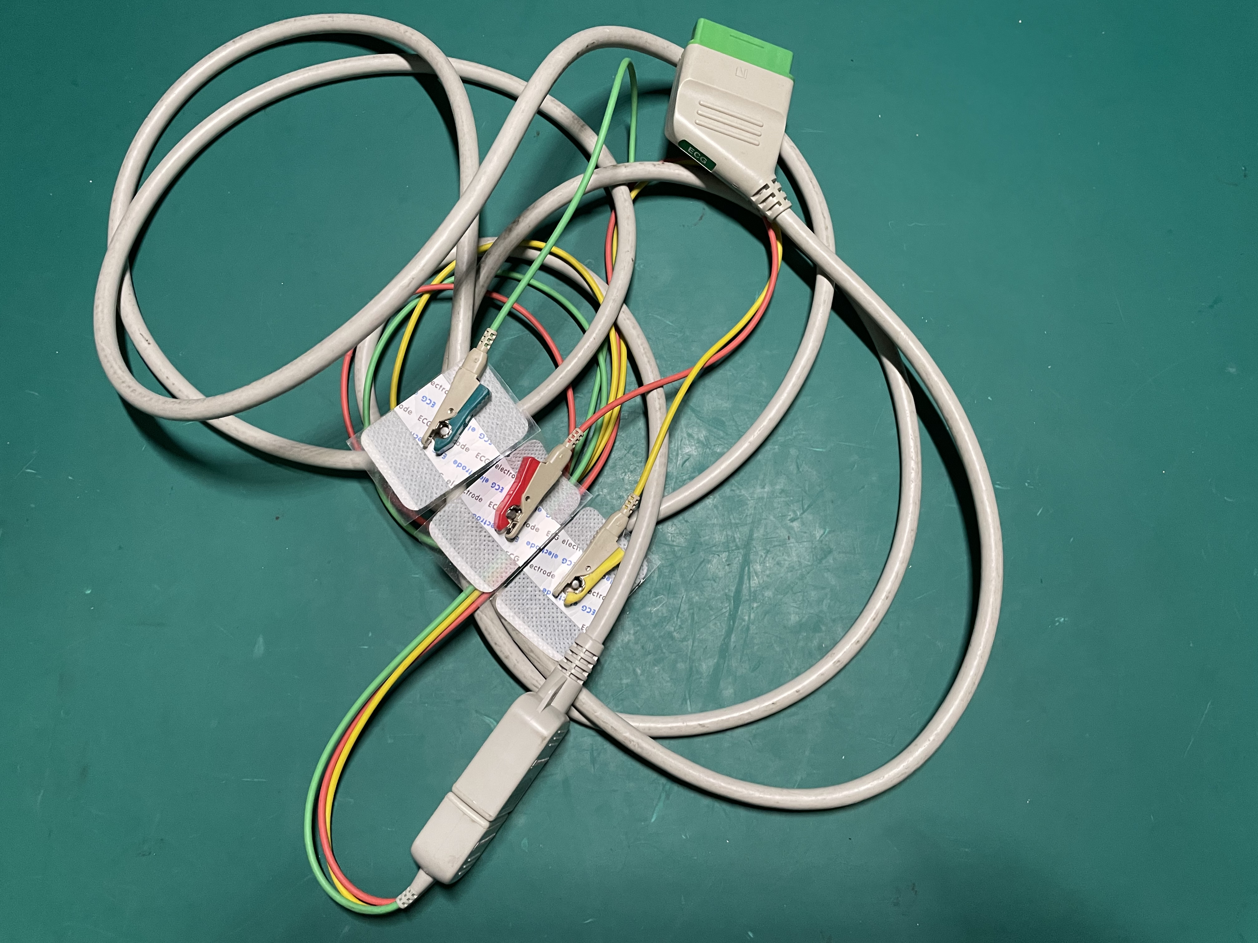 Nihon Kohden TEC-5602 Defibrillator 3-lead ECG cable JC-906P