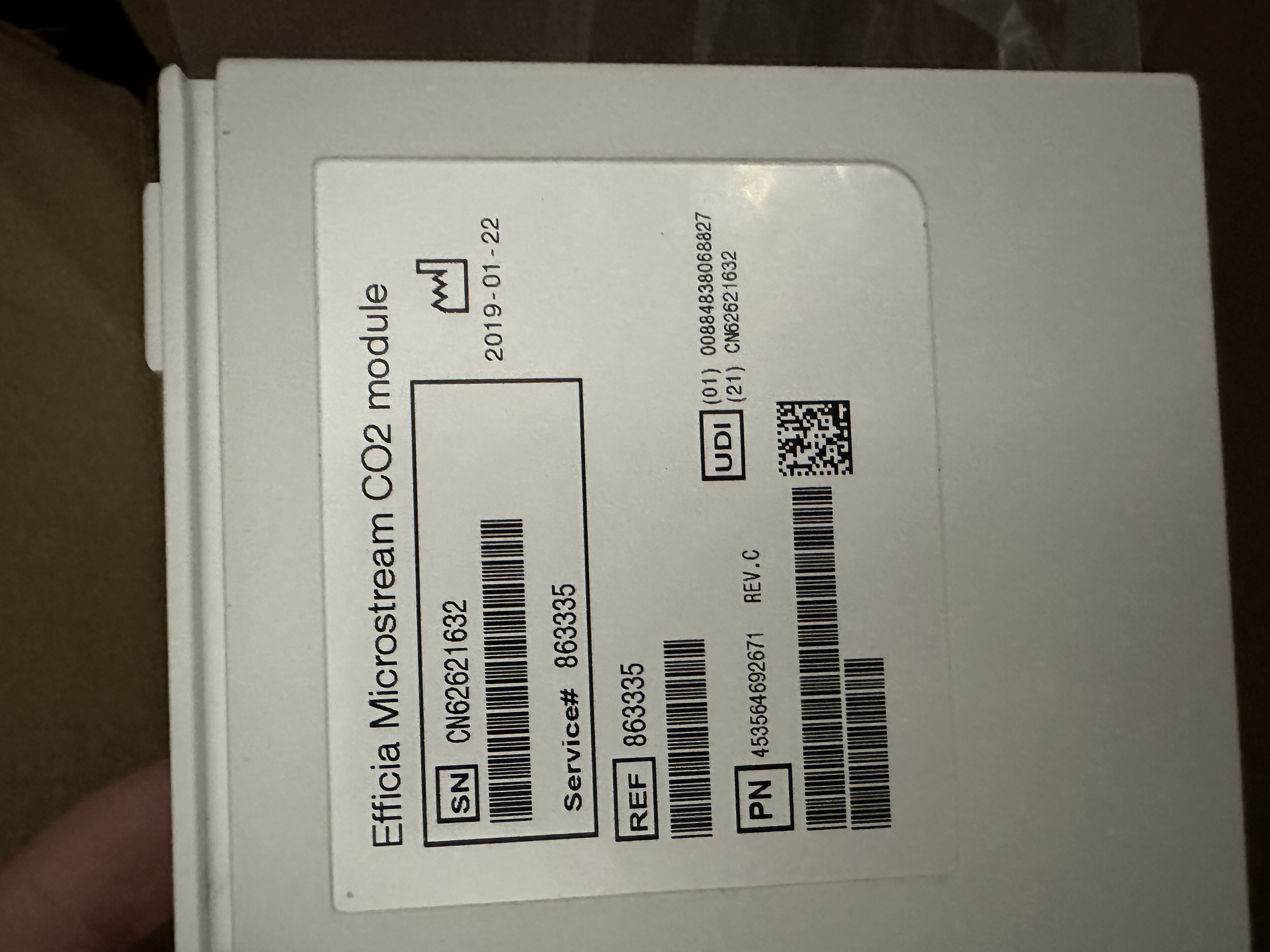 Módulo de CO2 Philips Efficia Microstream 863335