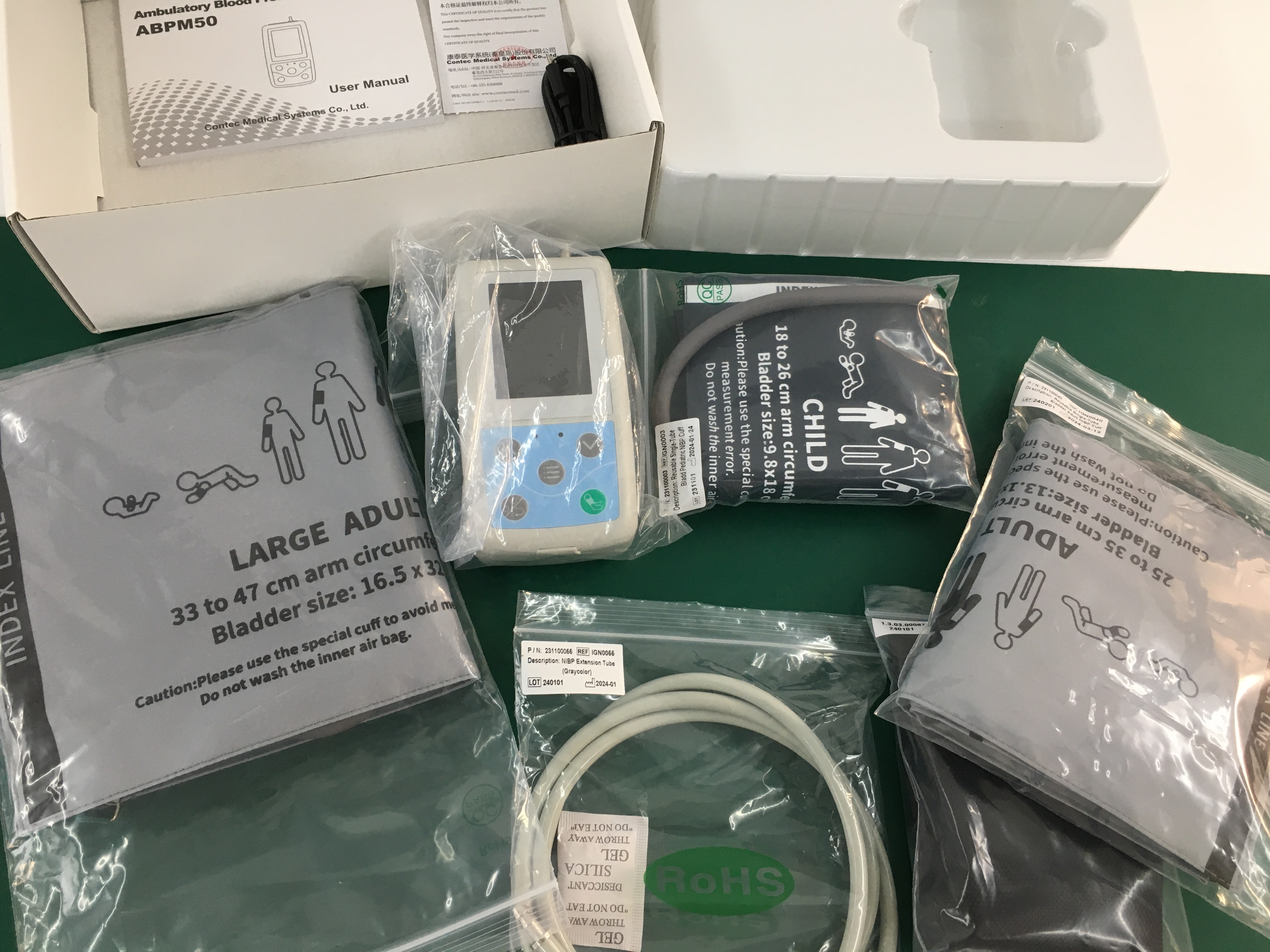 CONTEC ABPM50 24H เครื่องวัดความดันโลหิตแบบผู้ป่วยนอก