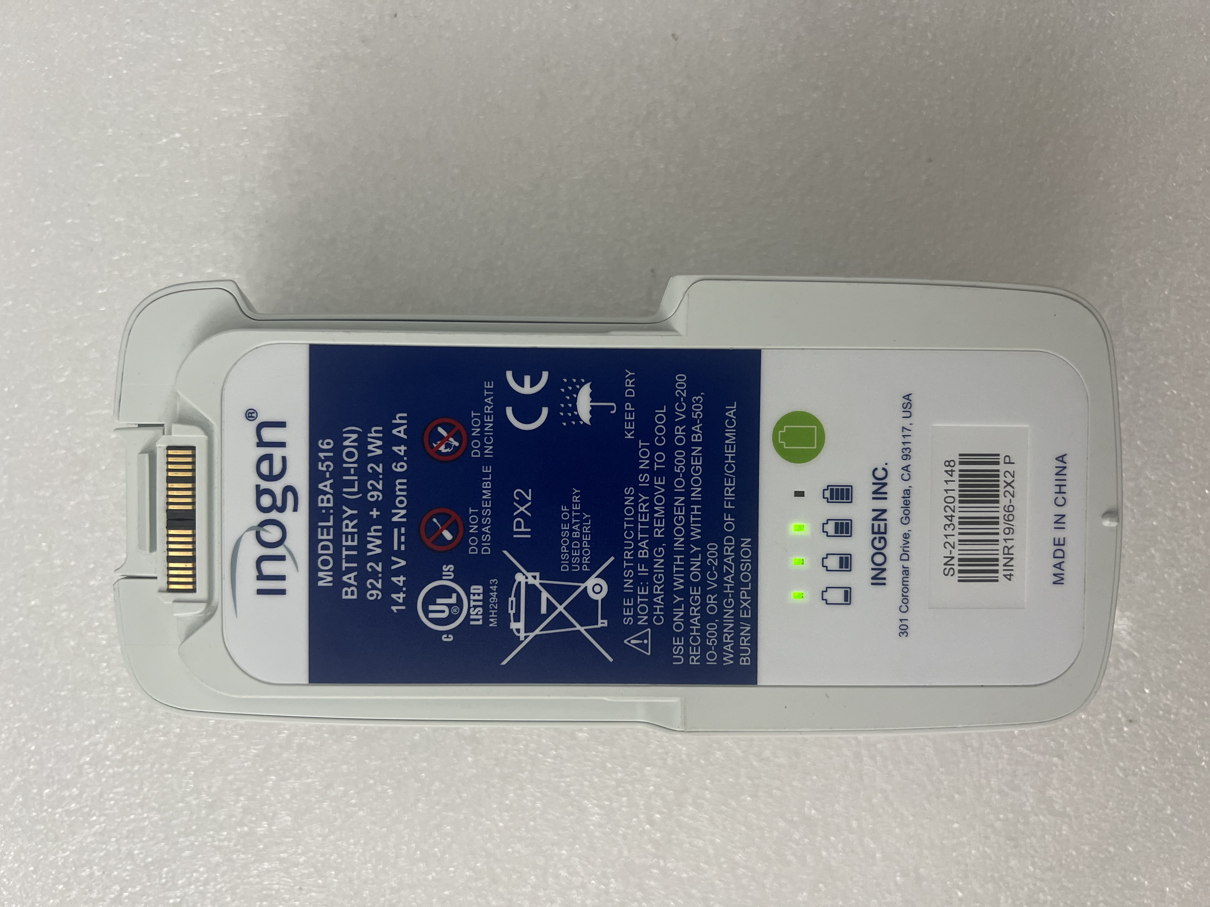 Bateri Li-Ion Inogen One G5 16 BA-516 92.2Wj + 92.2Wj 14.4V