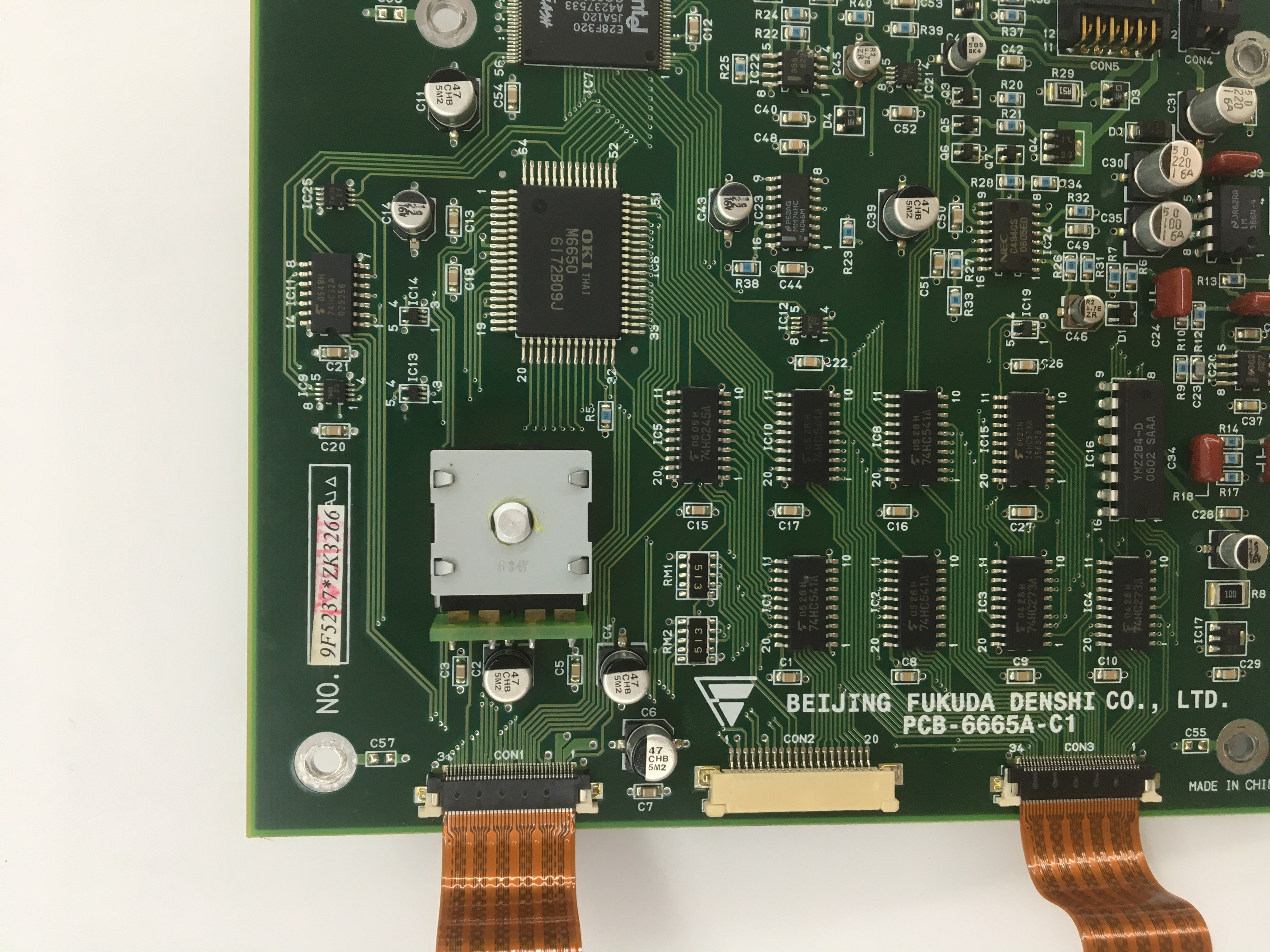Fukuda FC-1760 Defibrillator บอร์ดแสดงผล PCB-6665A-C1
