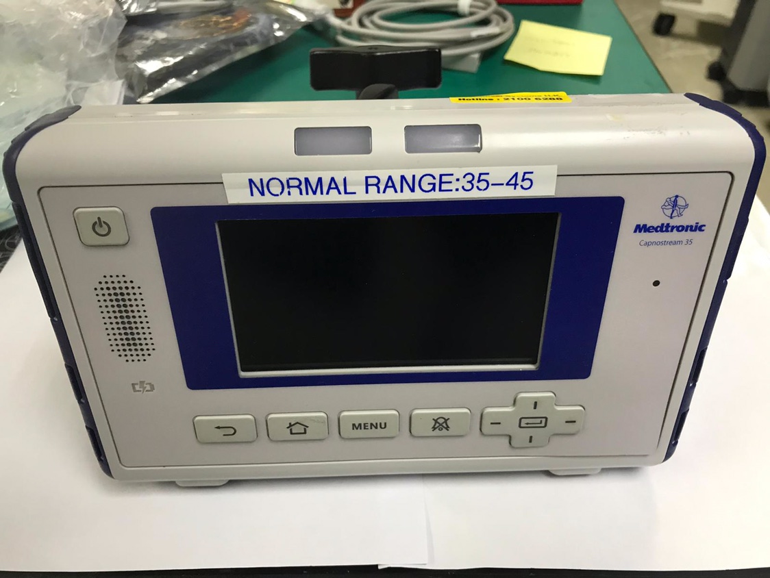 Monitor respiratorio portátil Medtronic Capnostream 35