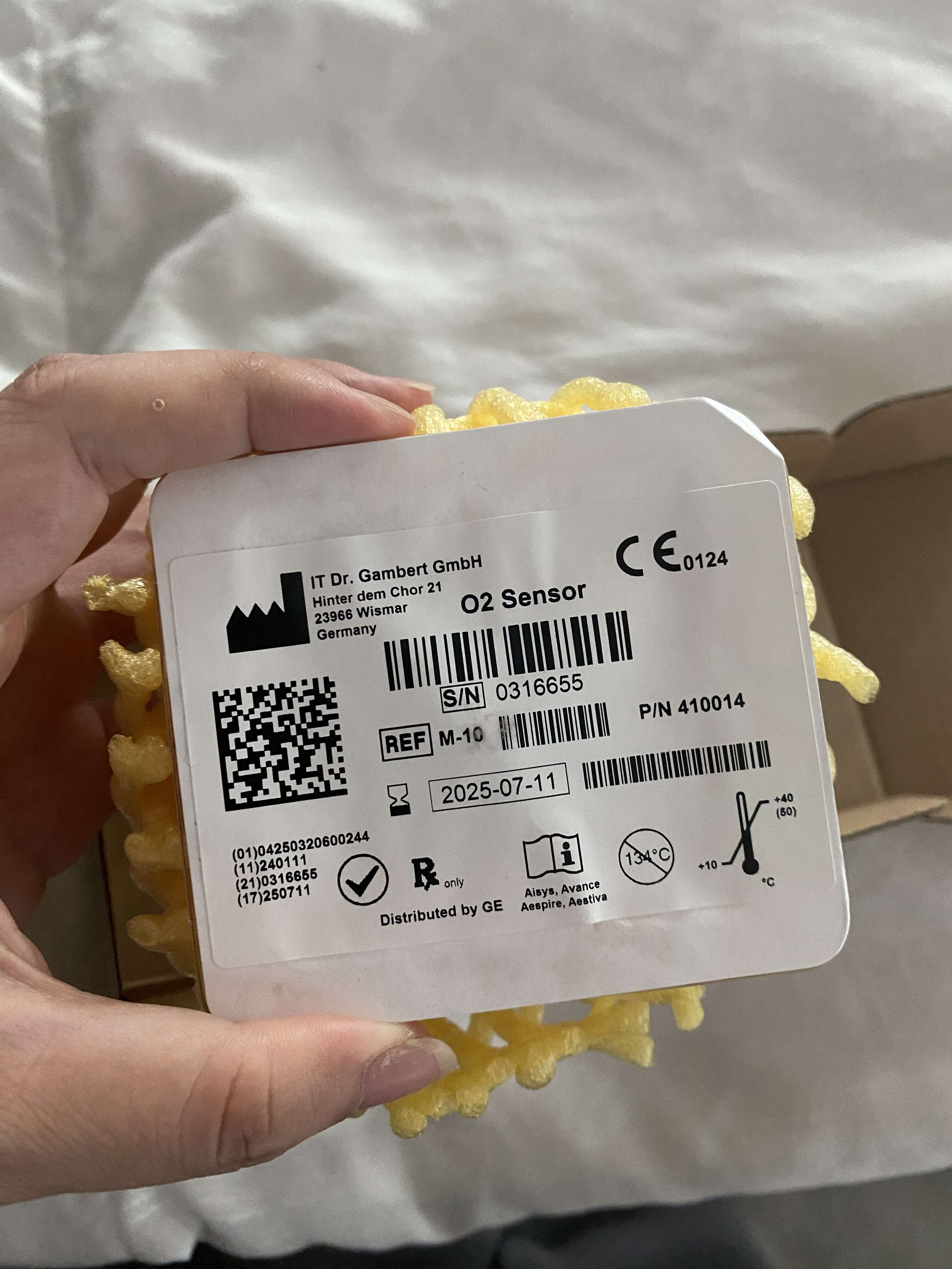 Sensor de flujo O2 GE PN M-10