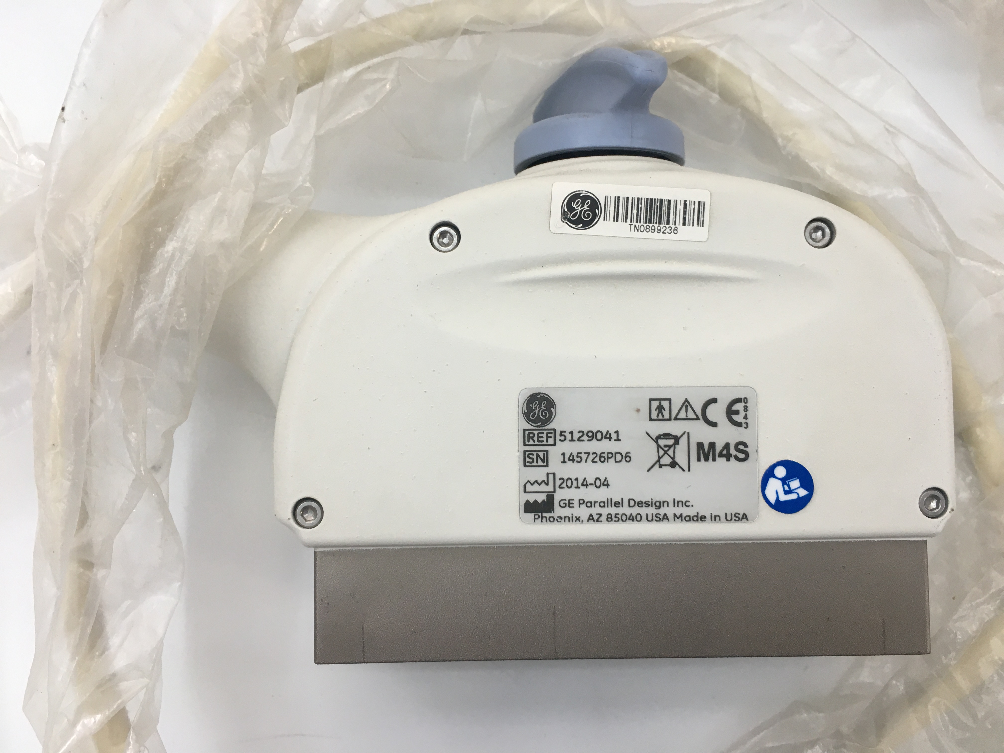 GE M4S Cardiac Sector Array Ultrasound Transducer REF5129041