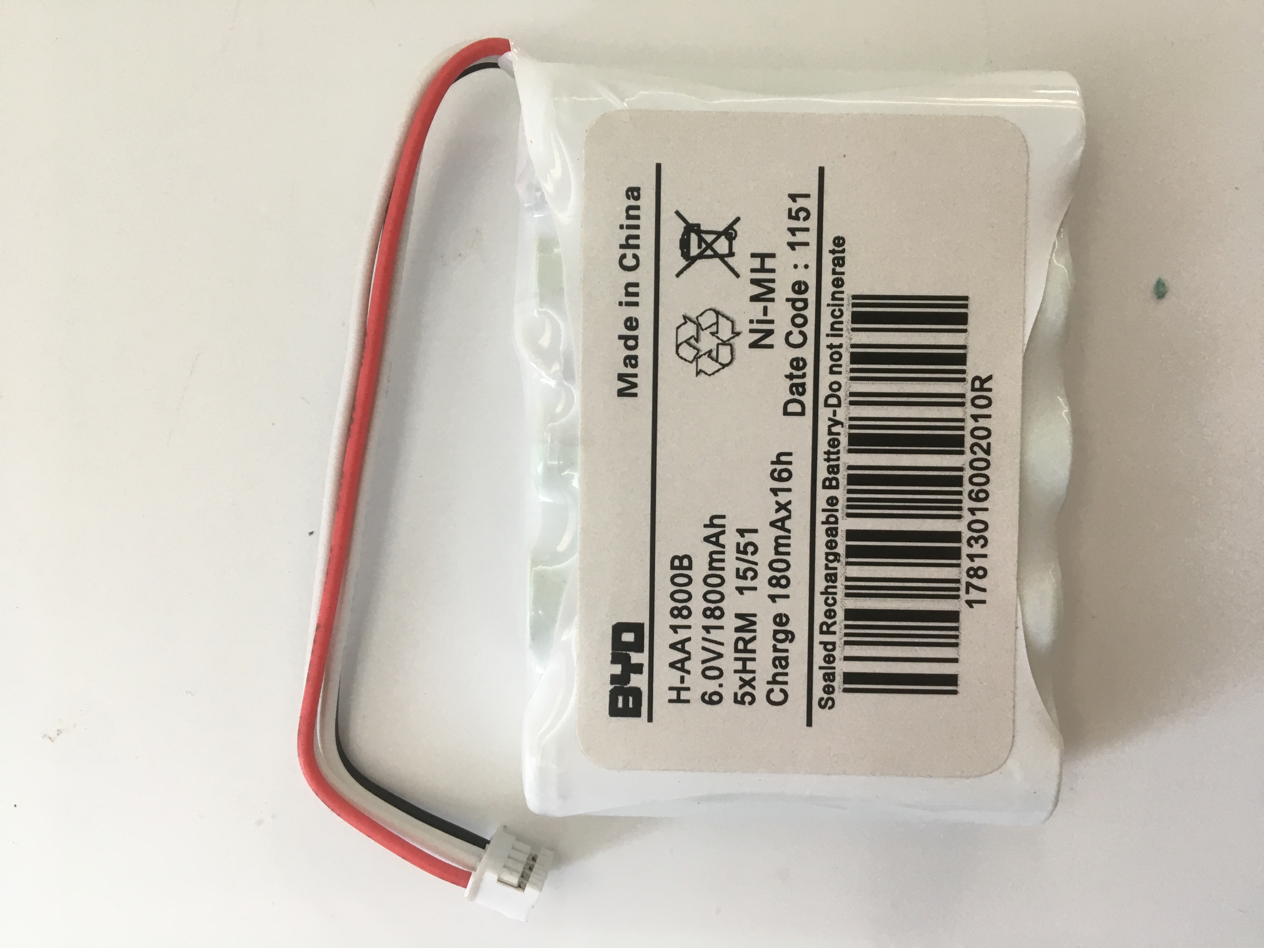 Bateri Lithium Ion 6V, 1800Ah Fresenius Kabi, Injectomat MC Agilia H-AA1800B, asli baharu