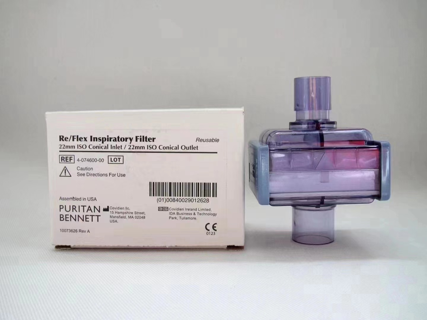 Original nuevo PB760 PB840 ventilador reutilizable filtro bacteriano tubo conector de filtro REF 4-074600-00