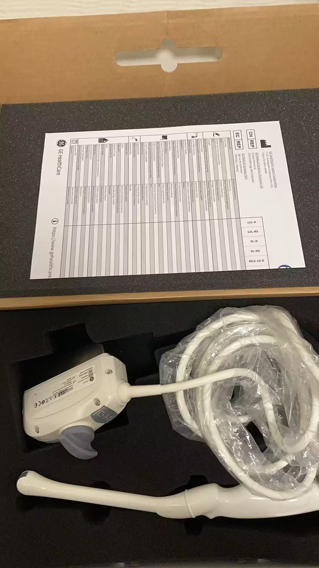 GE HealthCare IC5-9-D Wideband Microconvex Intercavity Array Ultrasound Probe