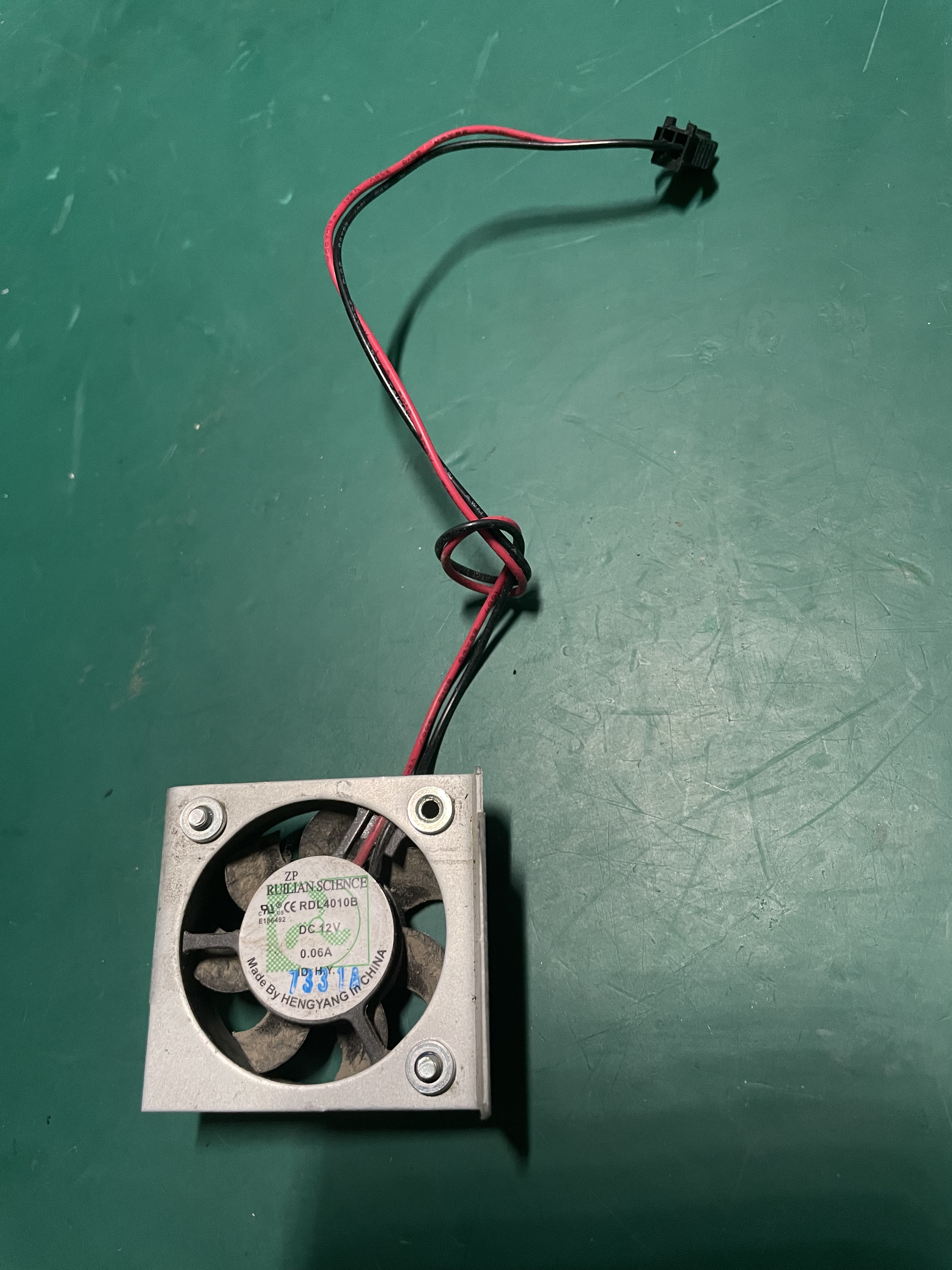 Ventilador monitor fetal Edan F6 RDL4010B 12V 0