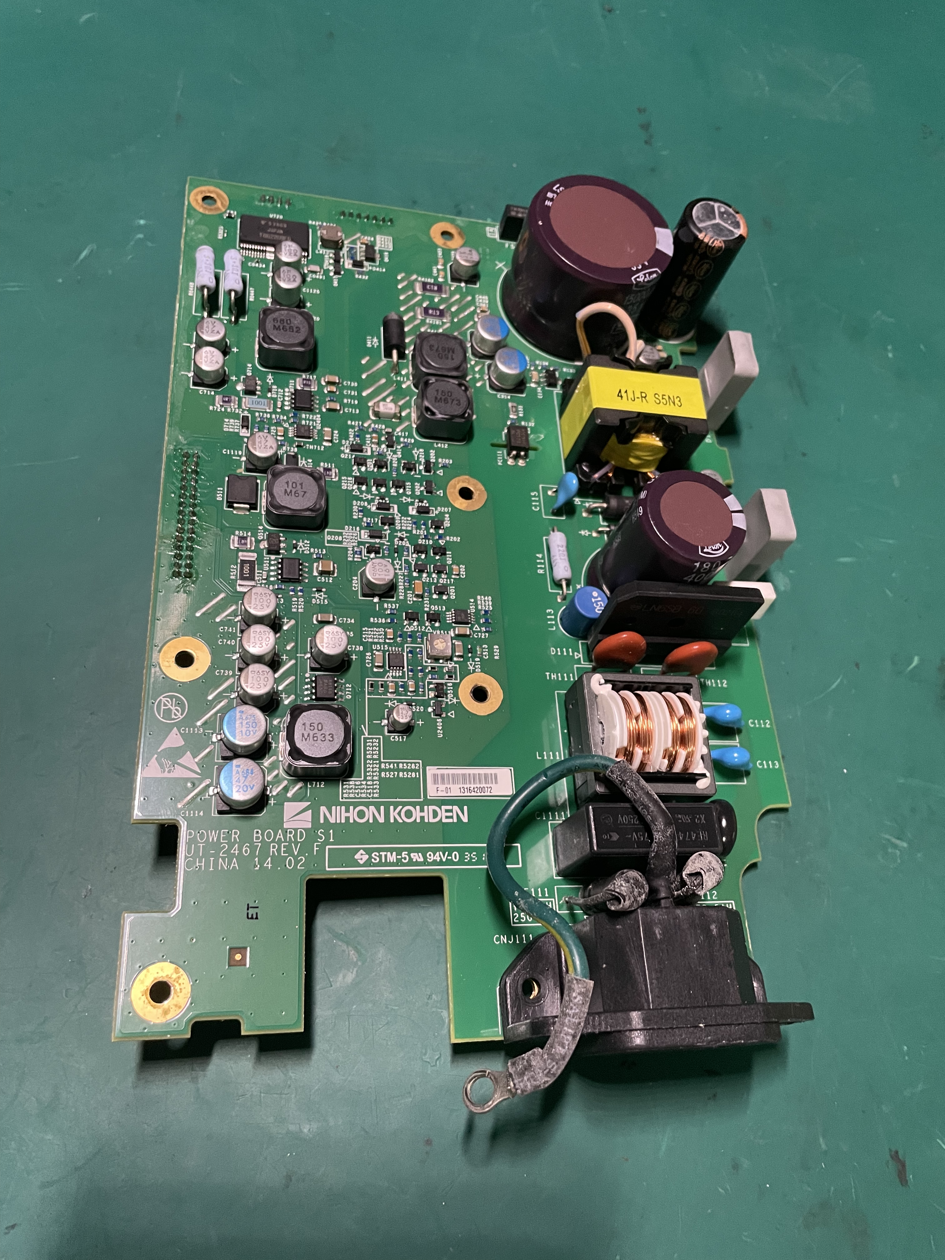 Nihon Kohden ECG-2350 ECG Machine Power Supply UT-2467
