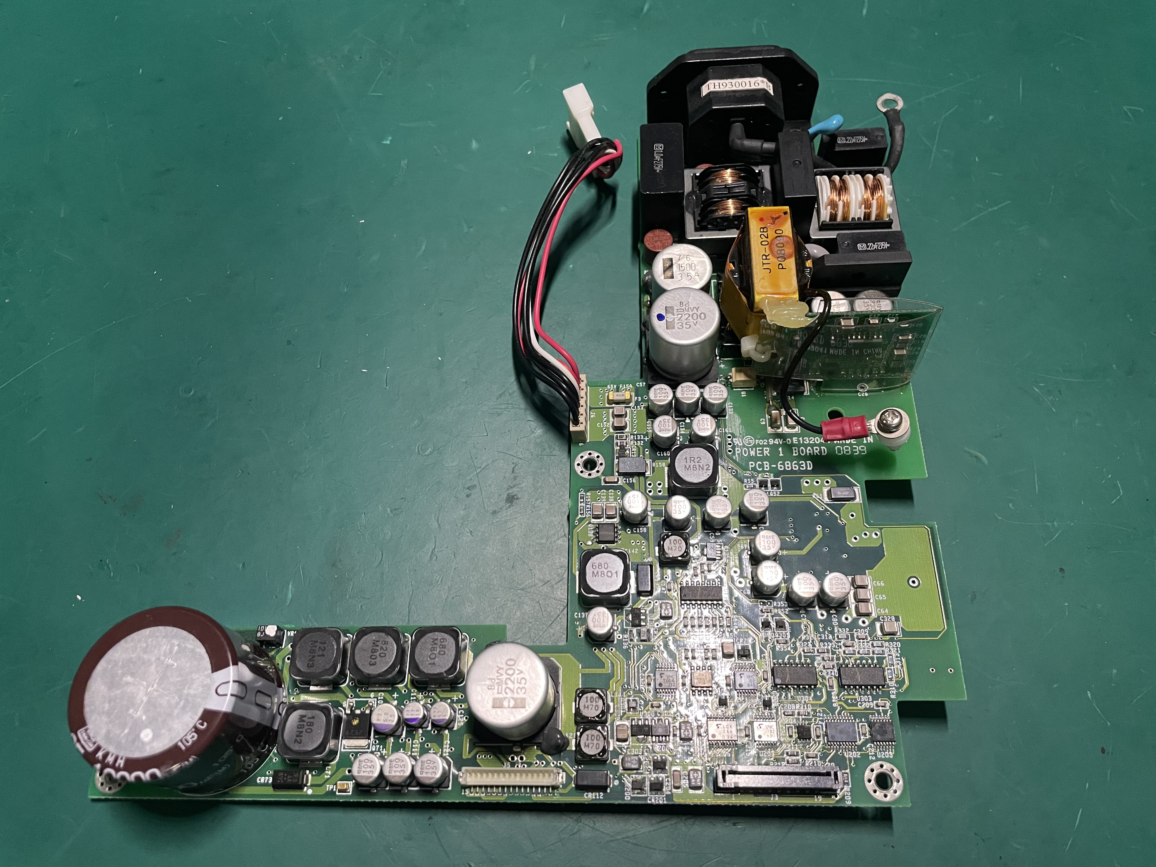 FUKUDA CardiMAX FX-7202 ECG Machine Power Supply Board PCB-6863D