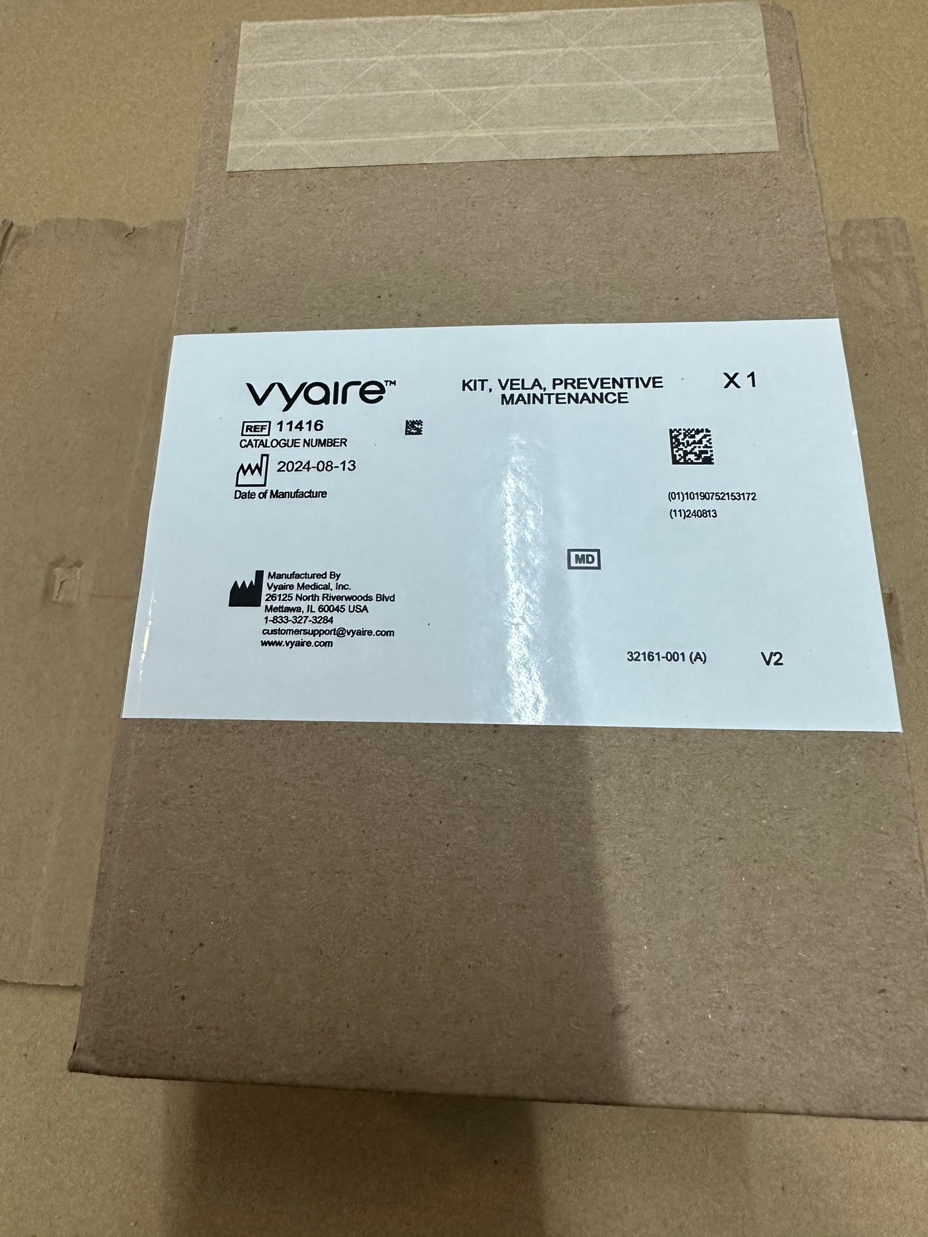 Vyaire VELA KIT DE MANTENIMIENTO PREVENTIVO NUEVO PN11416