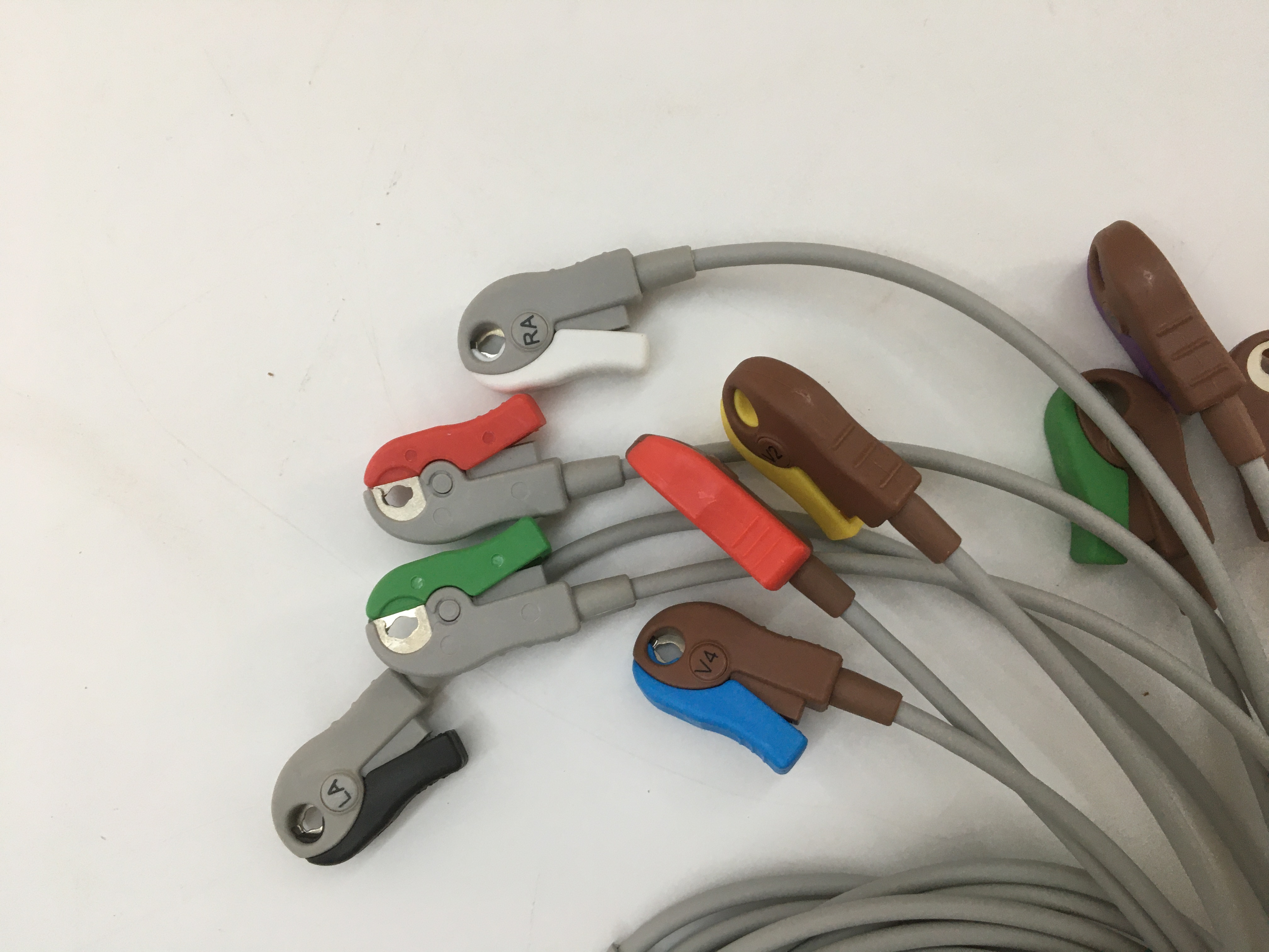 GE ECG Leadwire Set Base 10 Grabber - AHA PN 2104749-001 New Original