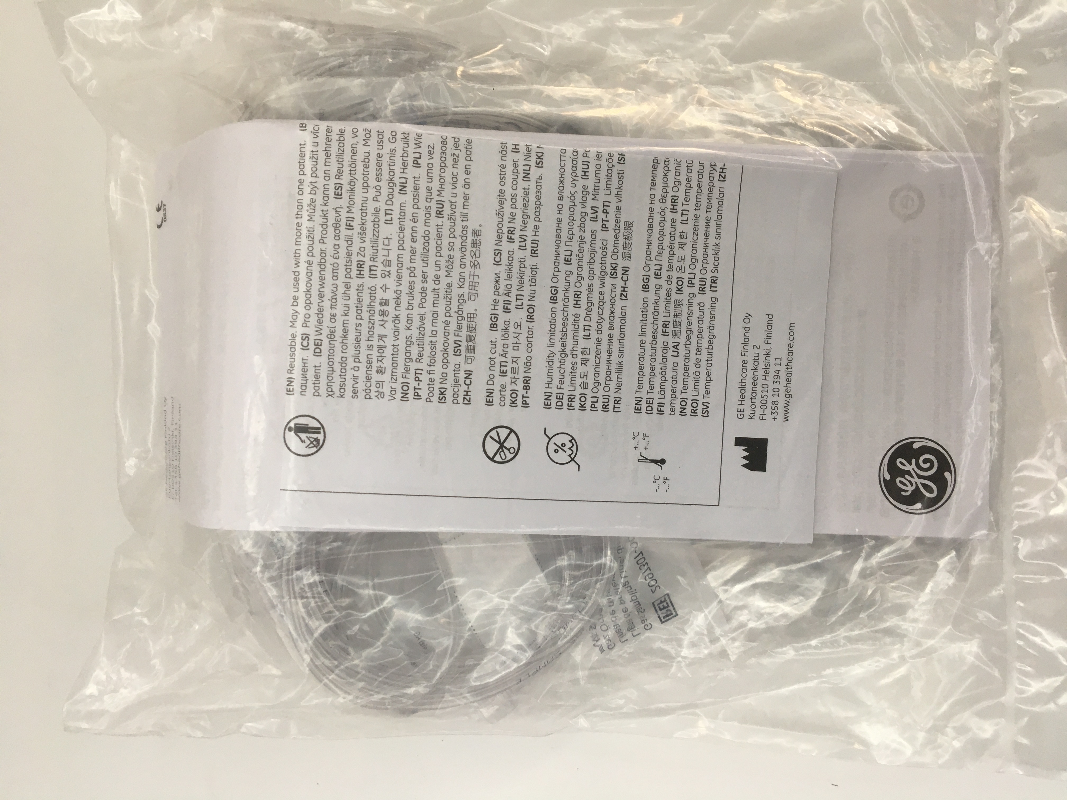 GE Gas Sampling Line Dispoable PVCPE 3m10 ft 2097307-002 New Original