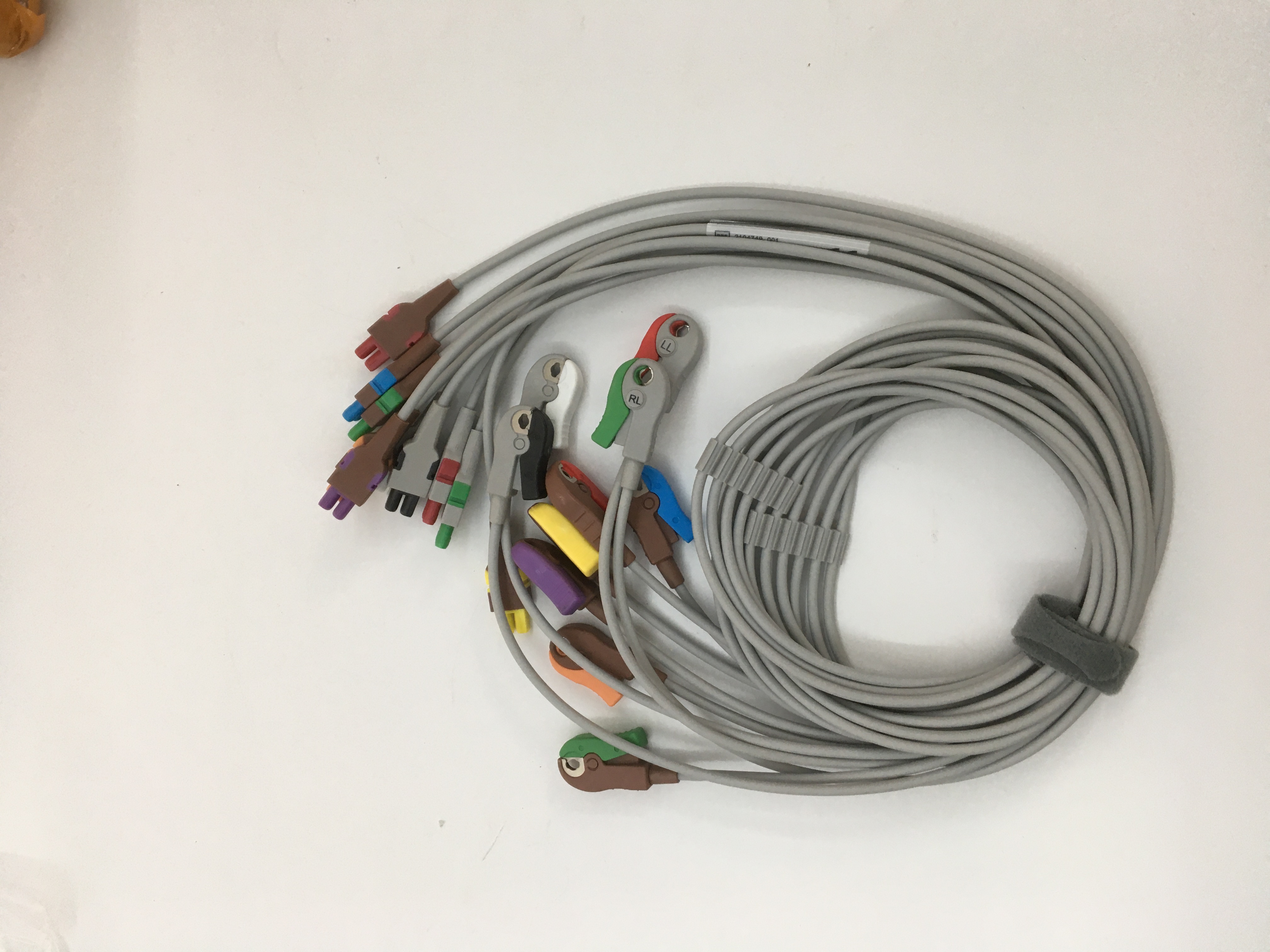 GE ECG Leadwire Set Base 10 Grabber - AHA PN 2104749-001 Nuevo Original