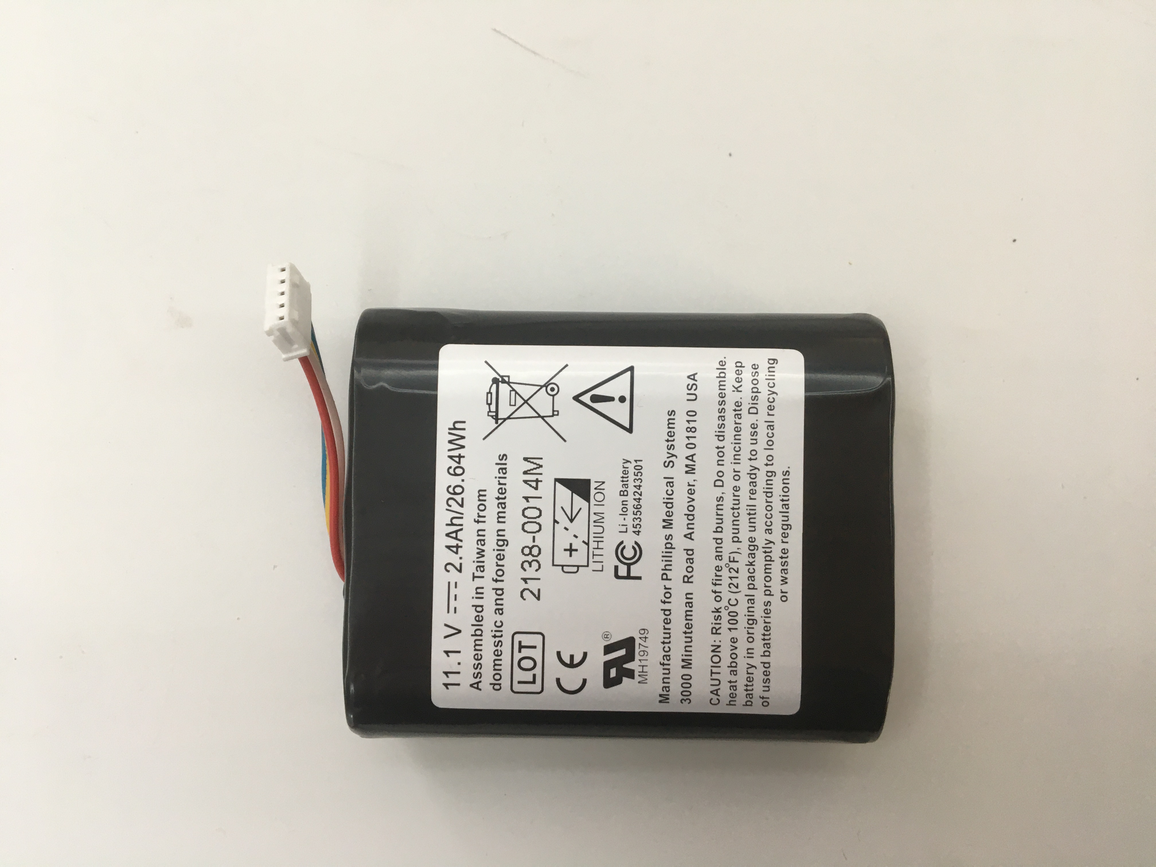 Philips VS1 VS2 REF 989803174881 PN 453564243501 Rechargeable Liithium Ion Battery