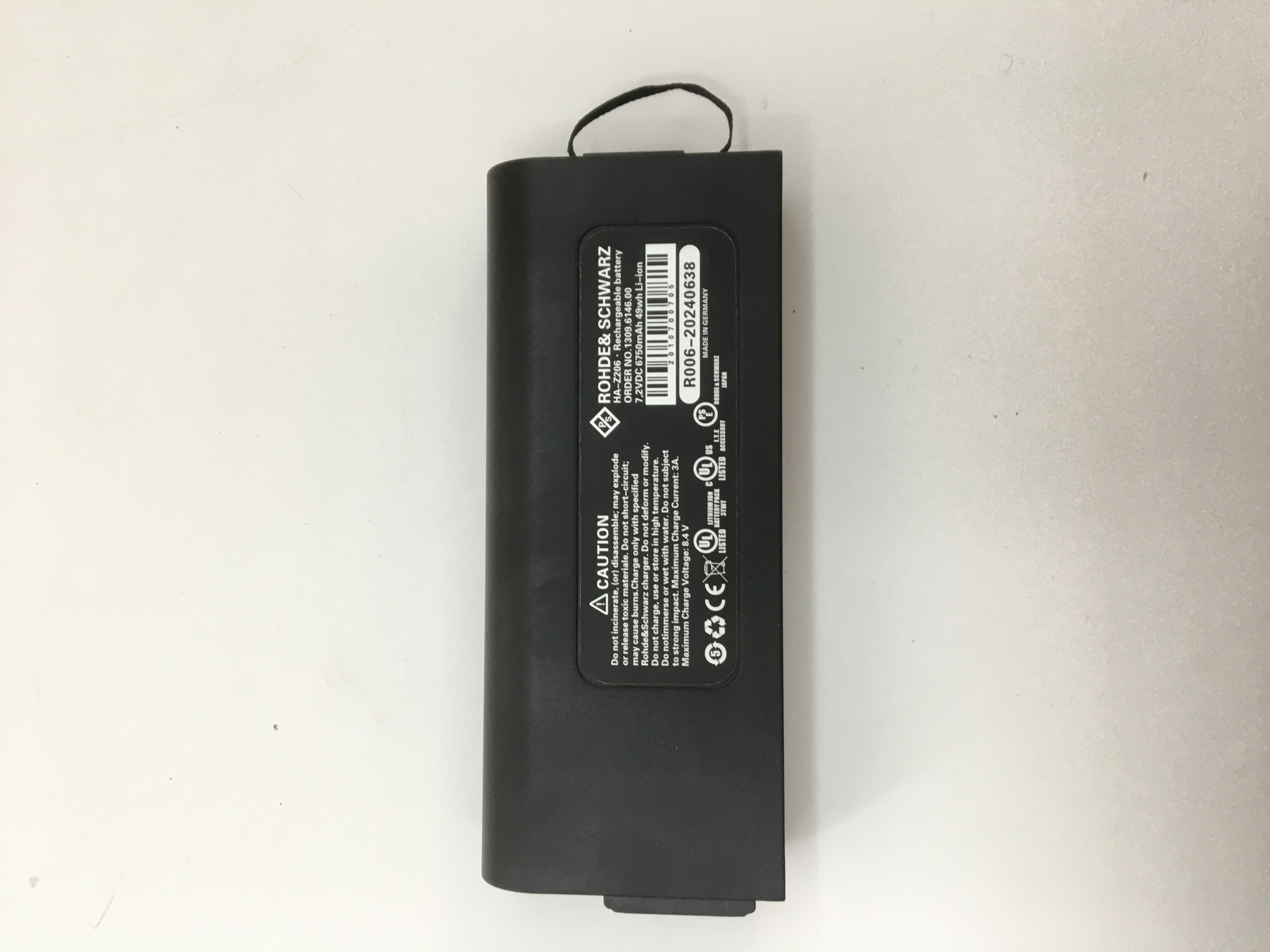 Rohde & Schwarz HA-Z206 Rechargeable Battery Replacement 7.2V 6750mAh  49wh New Original
